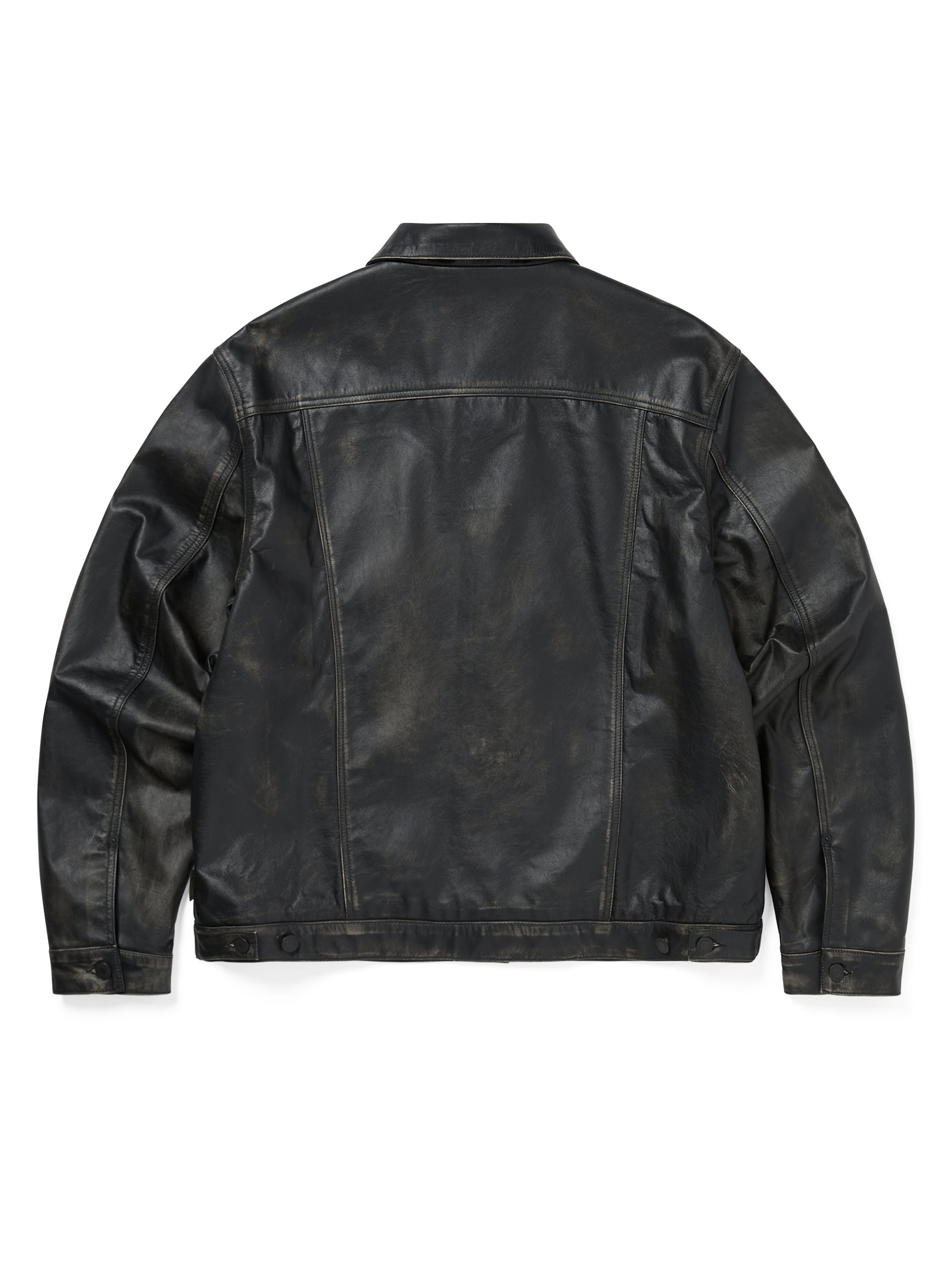 thisisneverthat - GD Lightning Leather Jacket Olive (black) product image 4 | TRAB K-Fashion Australia