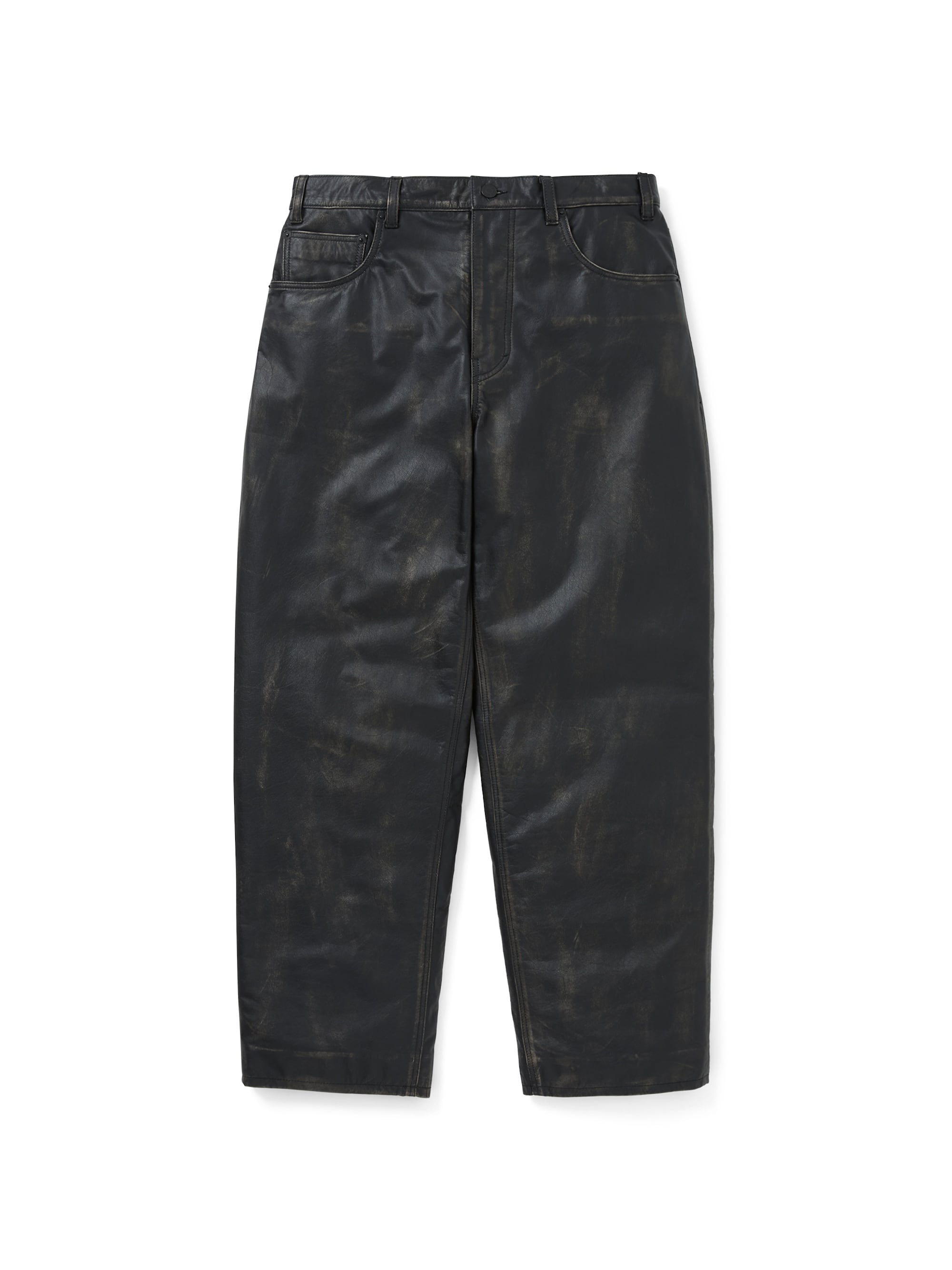 thisisneverthat - GD Lightning Leather Pant Olive (Black) product image 1 | TRAB K-Fashion Australia