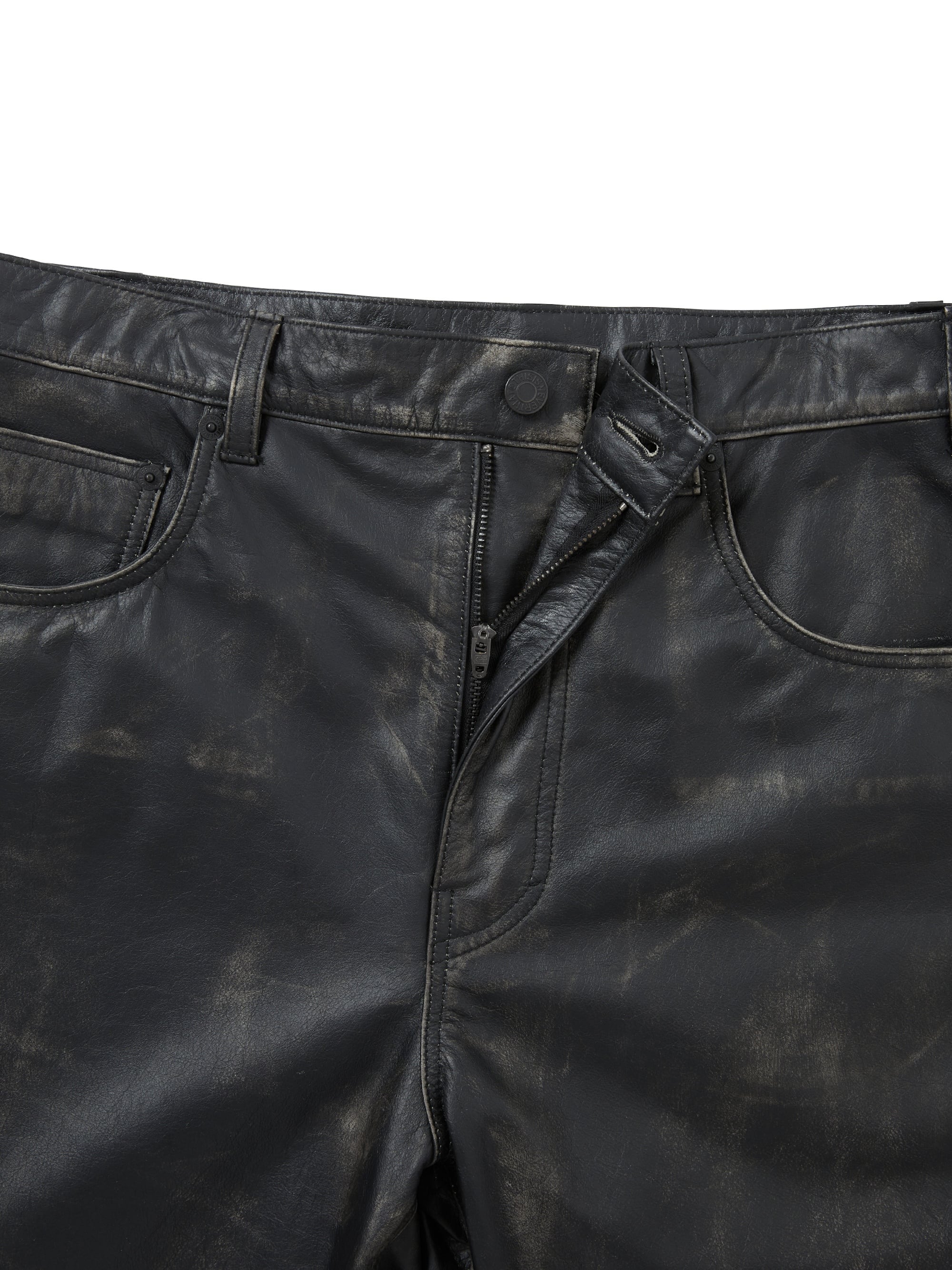thisisneverthat - GD Lightning Leather Pant Olive (Black) product image 2 | TRAB K-Fashion Australia