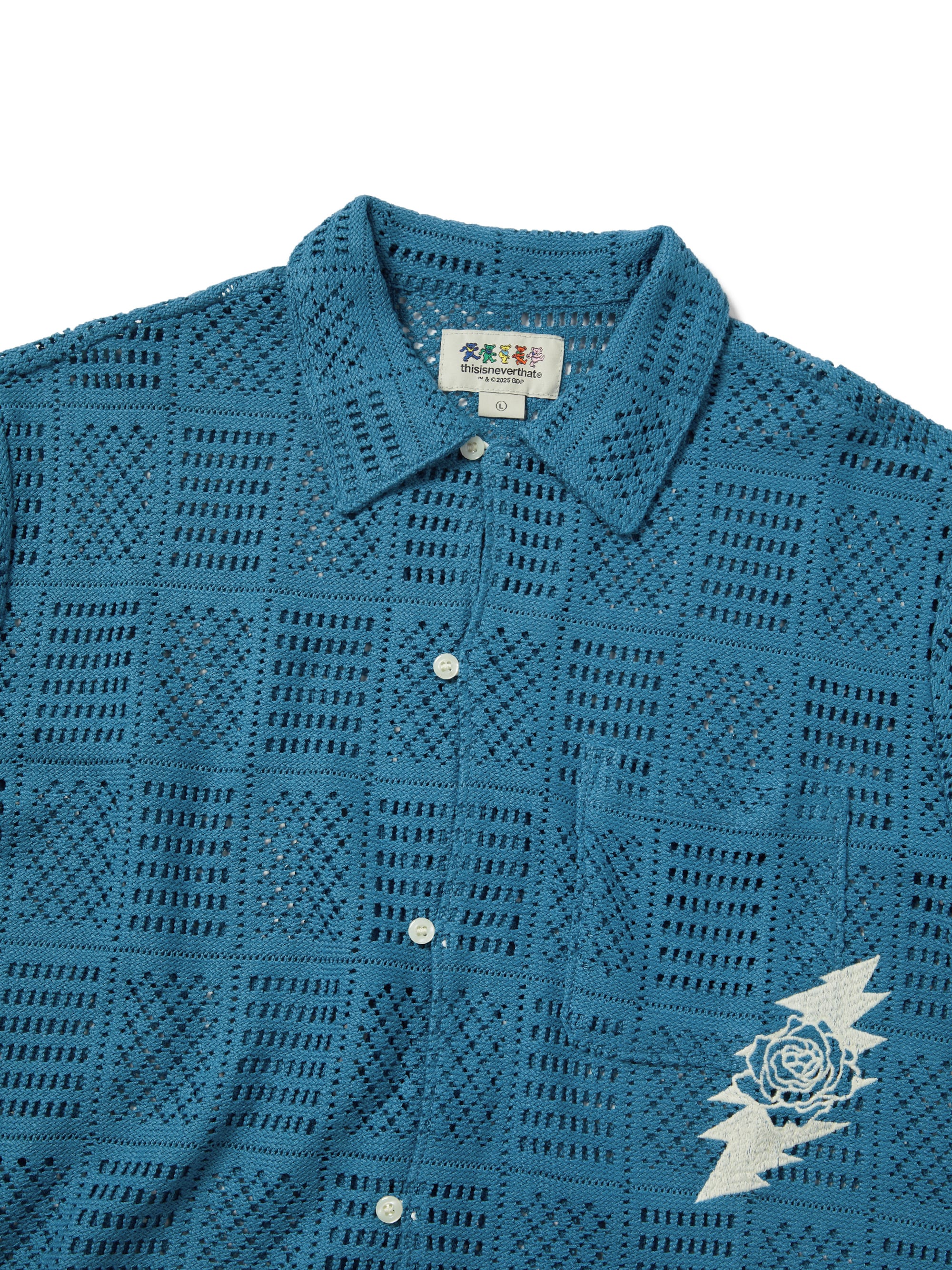 thisisneverthat - GD Lightning Mesh S/S Shirt (Light Blue) product image 2 | TRAB K-Fashion Australia