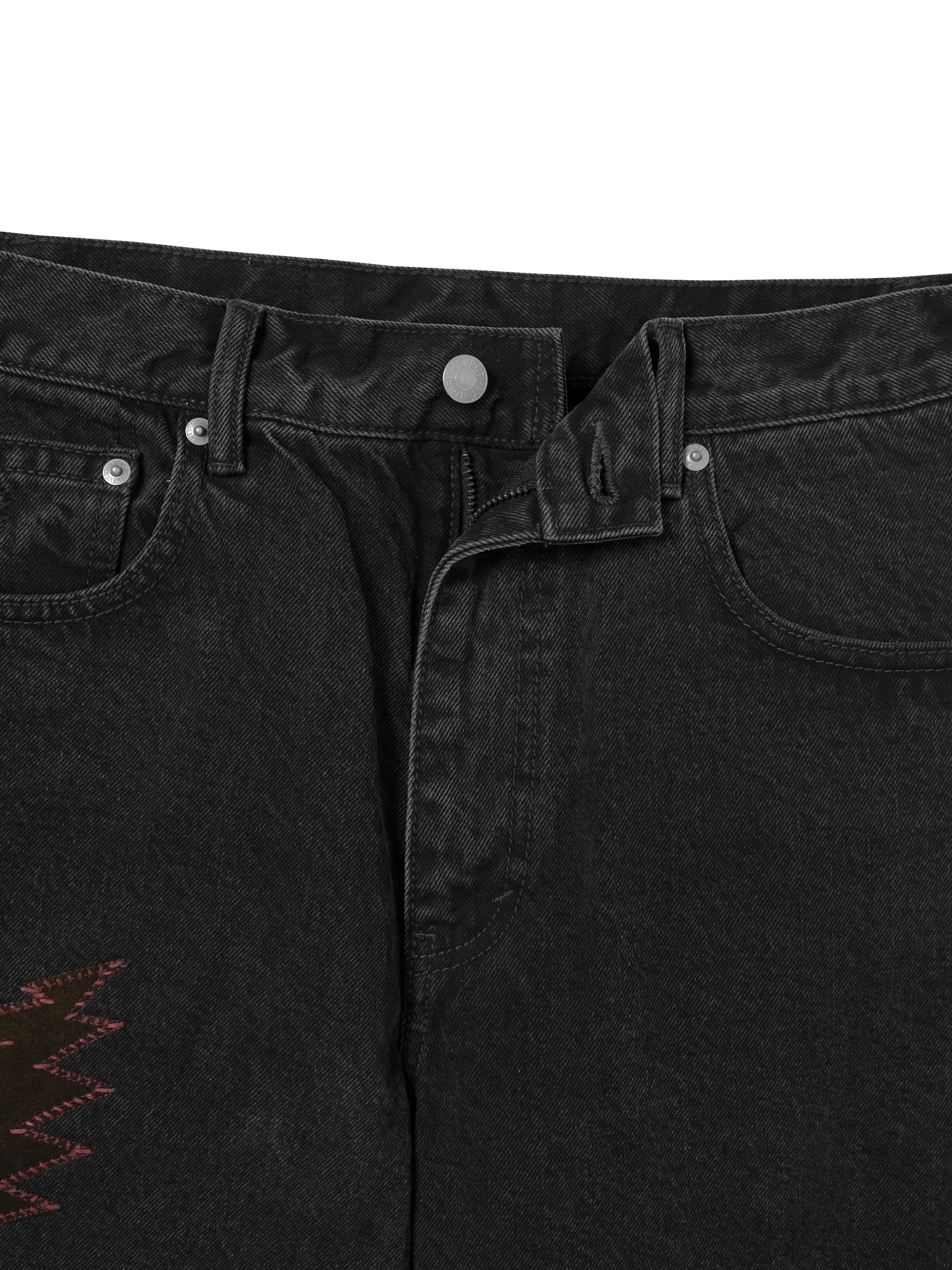thisisneverthat - GD Lightning Relaxed Jeans Dusty (Black) product image 2 | TRAB K-Fashion Australia