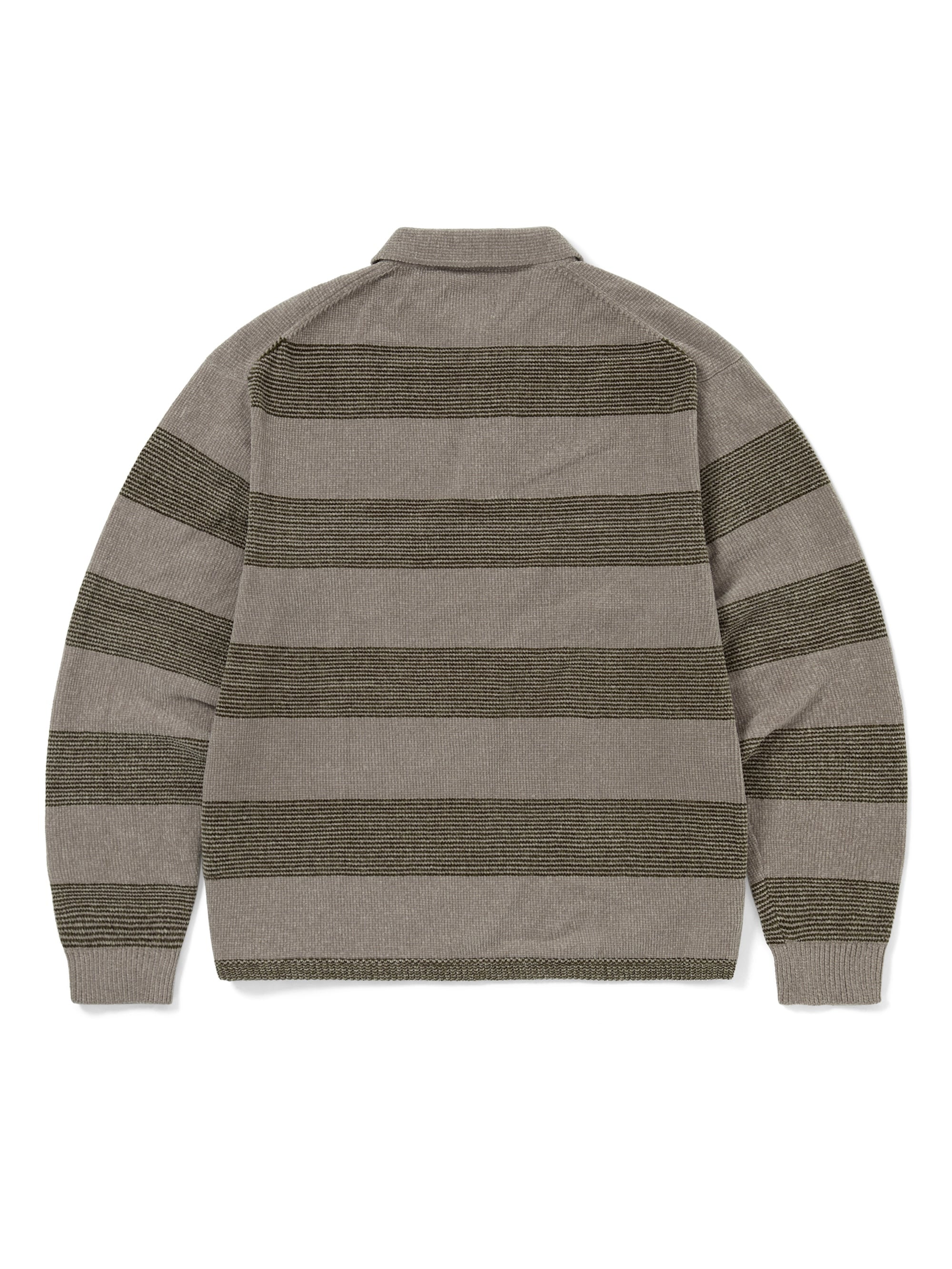 thisisneverthat - GD Lightning Velvet Knit Polo (Khaki) product image 4 | TRAB K-Fashion Australia