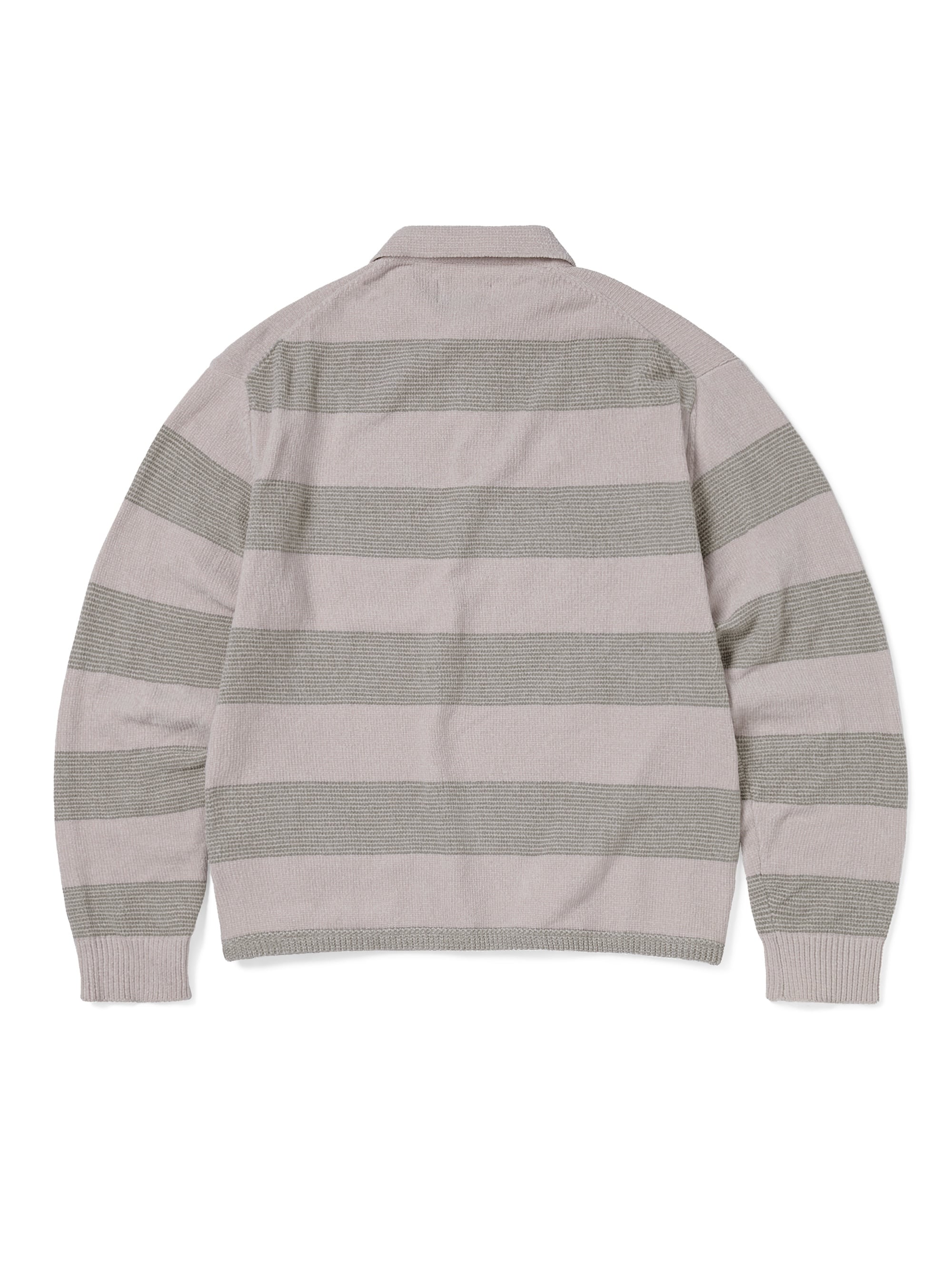 thisisneverthat - GD Lightning Velvet Knit Polo Khaki (Pink) product image 4 | TRAB K-Fashion Australia