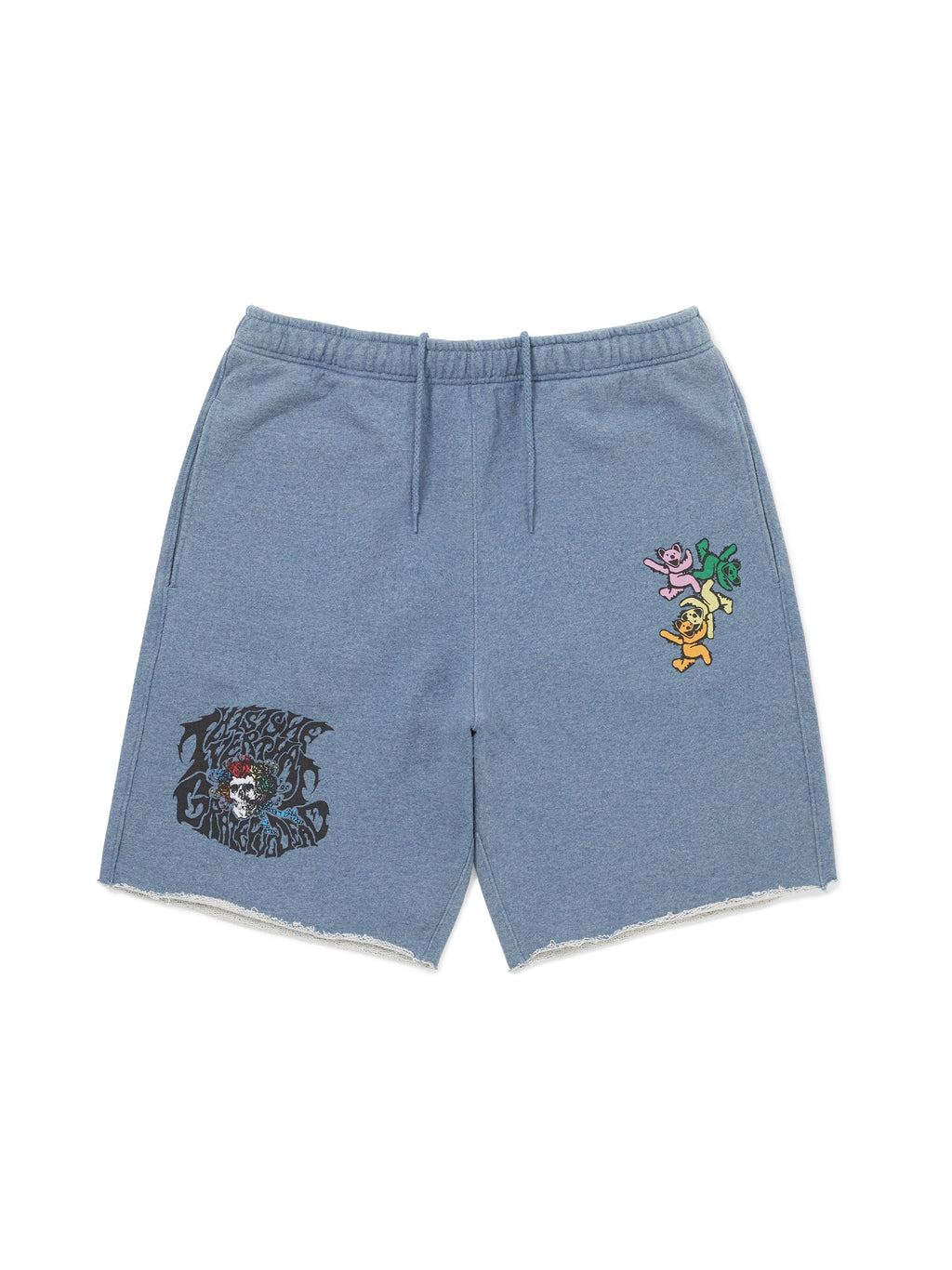 thisisneverthat - GD Ol' Dancing Bears Washed Sweat Short (Heather Blue) product image 1 | TRAB K-Fashion Australia