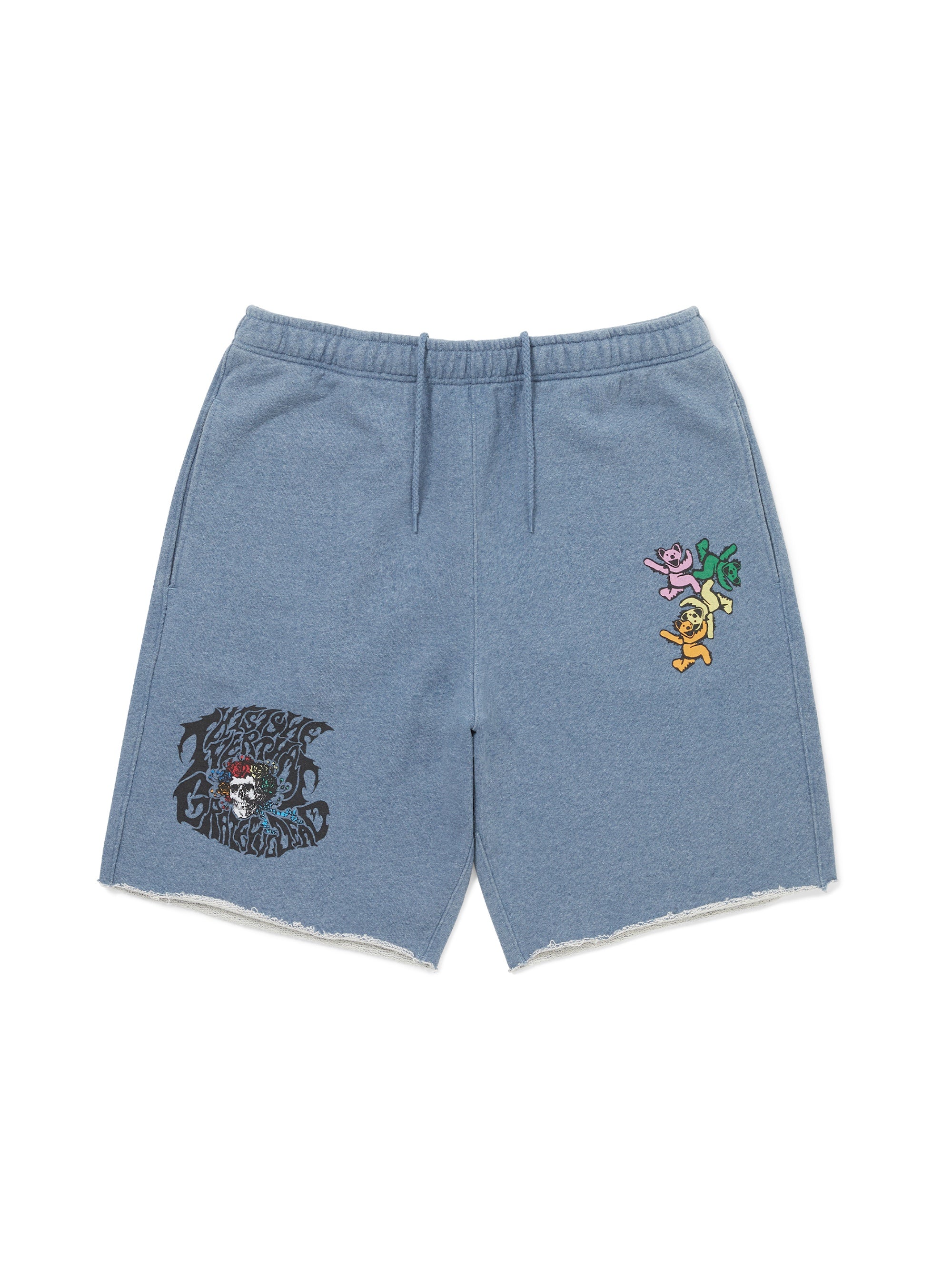 thisisneverthat - GD Ol' Dancing Bears Washed Sweat Short (Heather Blue) product image 1 | TRAB K-Fashion Australia