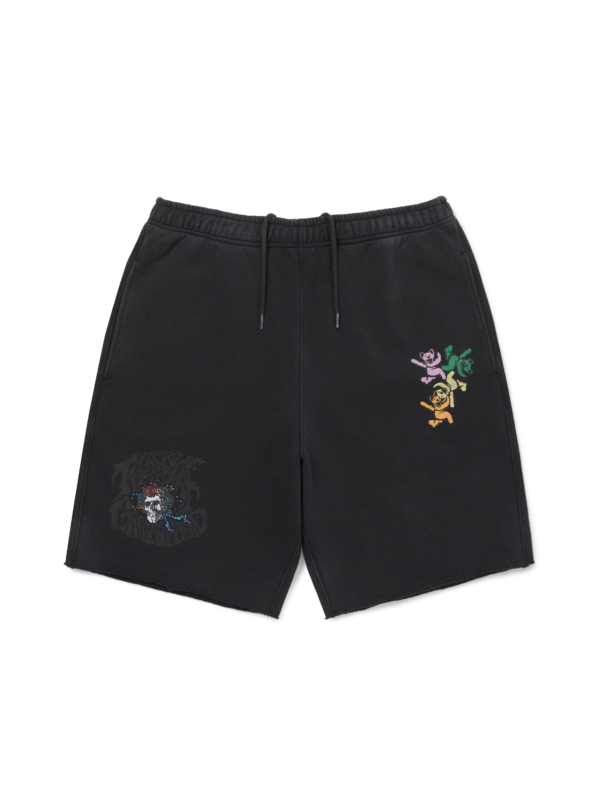 thisisneverthat - GD Ol' Dancing Bears Washed Sweat Short (Off Black) product image 1 | TRAB K-Fashion Australia
