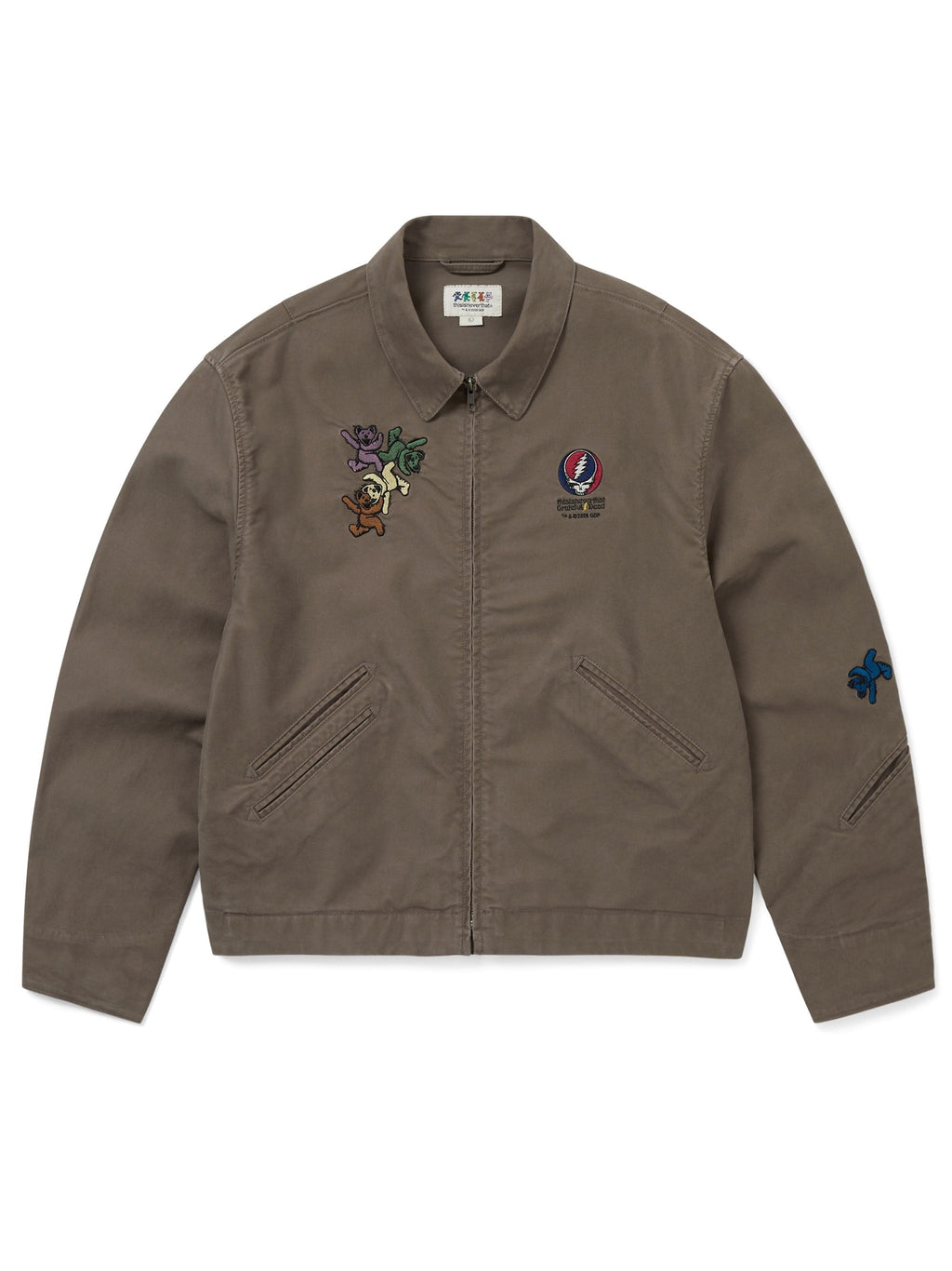 thisisneverthat - GD Ol' Dancing Bears Work Jacket (Mud) product image 1 | TRAB K-Fashion Australia