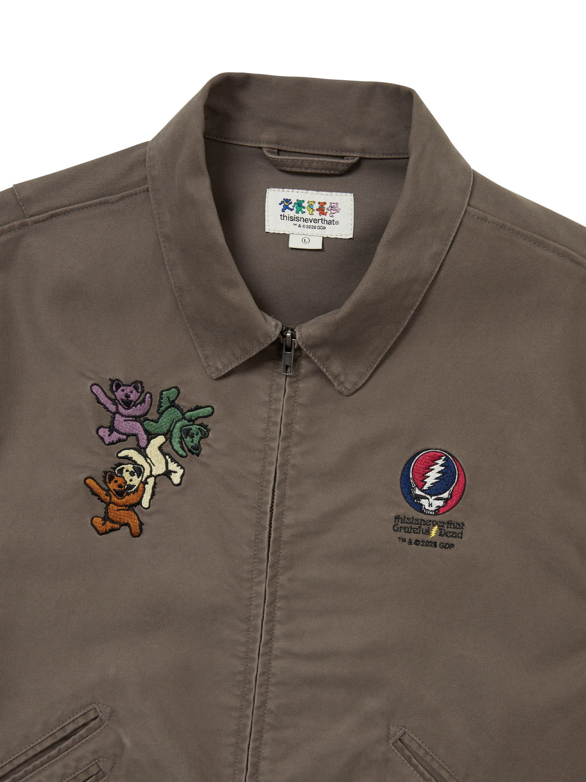 thisisneverthat - GD Ol' Dancing Bears Work Jacket (Mud) product image 2 | TRAB K-Fashion Australia
