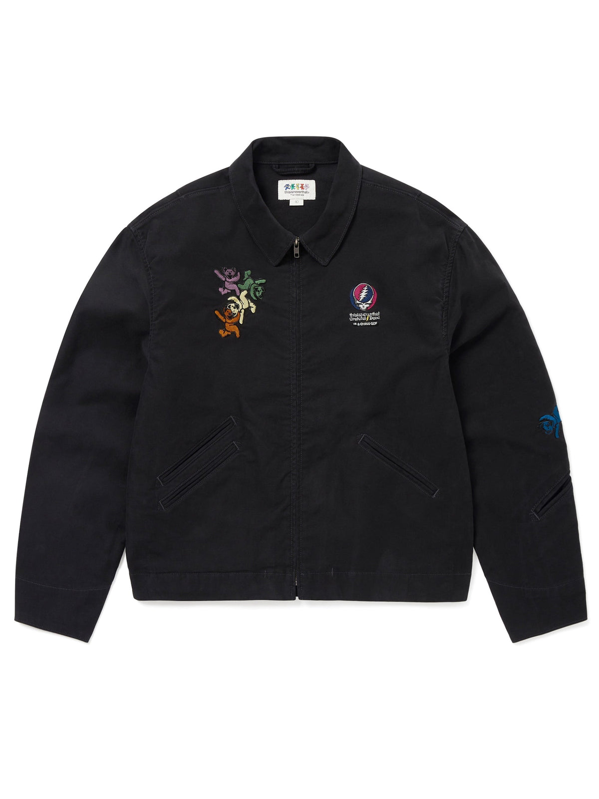 thisisneverthat - GD Ol' Dancing Bears Work Jacket (Off Black) product image 1 | TRAB K-Fashion Australia