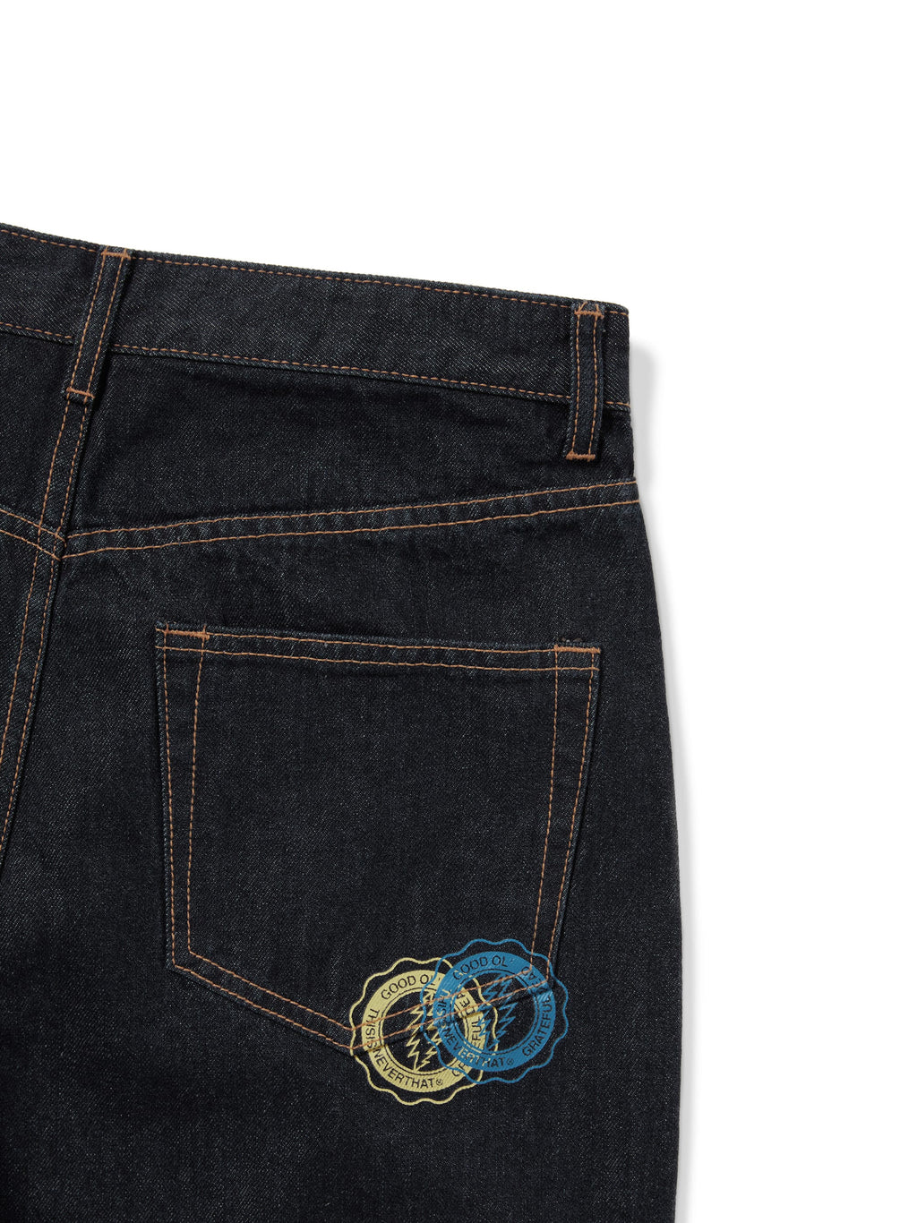 thisisneverthat - GD Overlap Lightning Denim Short (Washed Indigo) product image 4 | TRAB K-Fashion Australia