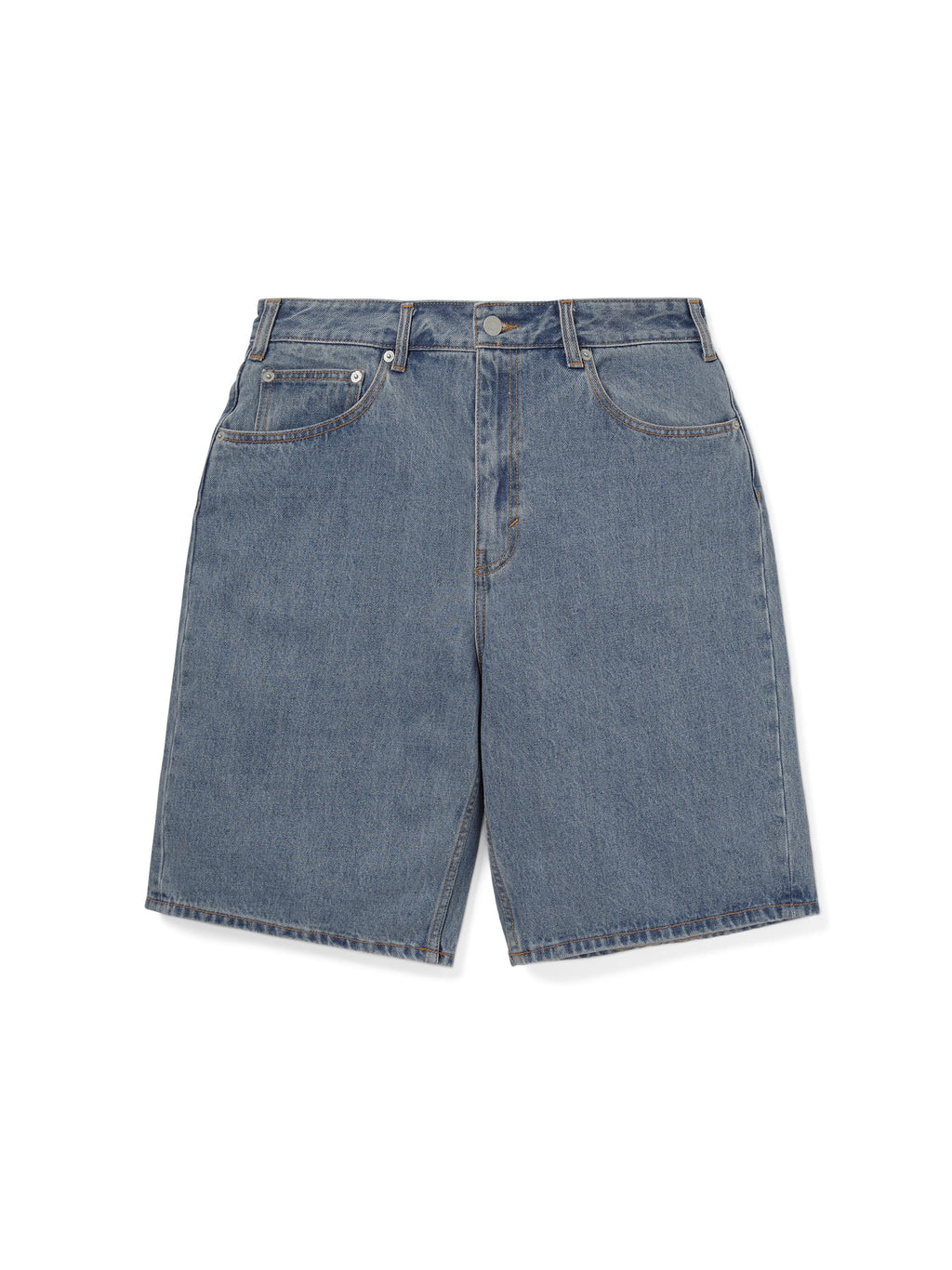 thisisneverthat - GD Overlap Lightning Denim Short (Washed Blue) product image 2 | TRAB K-Fashion Australia