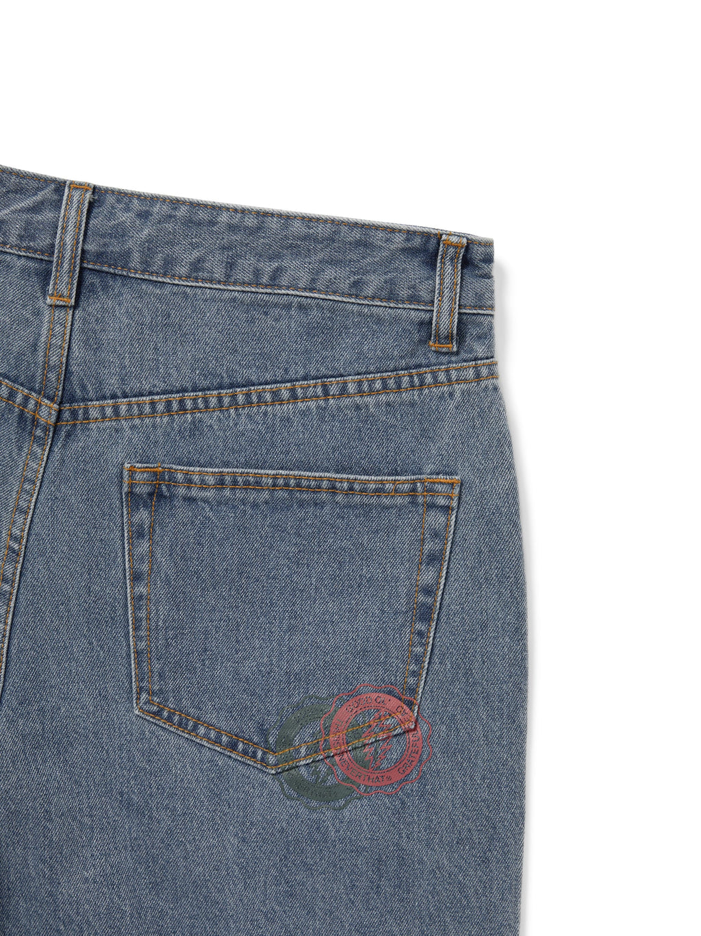 thisisneverthat - GD Overlap Lightning Denim Short Washed (Blue) product image 4 | TRAB K-Fashion Australia