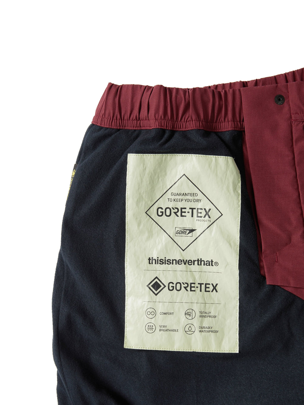 thisisneverthat - GORE-TEX 2L Cold Weather Pant (red) product image 5 | TRAB K-Fashion Australia