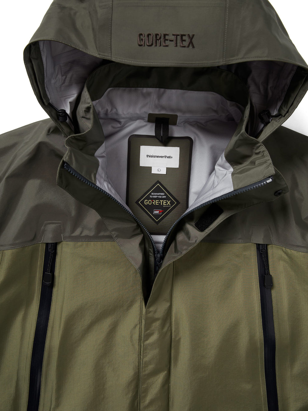 thisisneverthat - GORE-TEX 3L All Weather Jacket (Mud) product image 3 | TRAB K-Fashion Australia