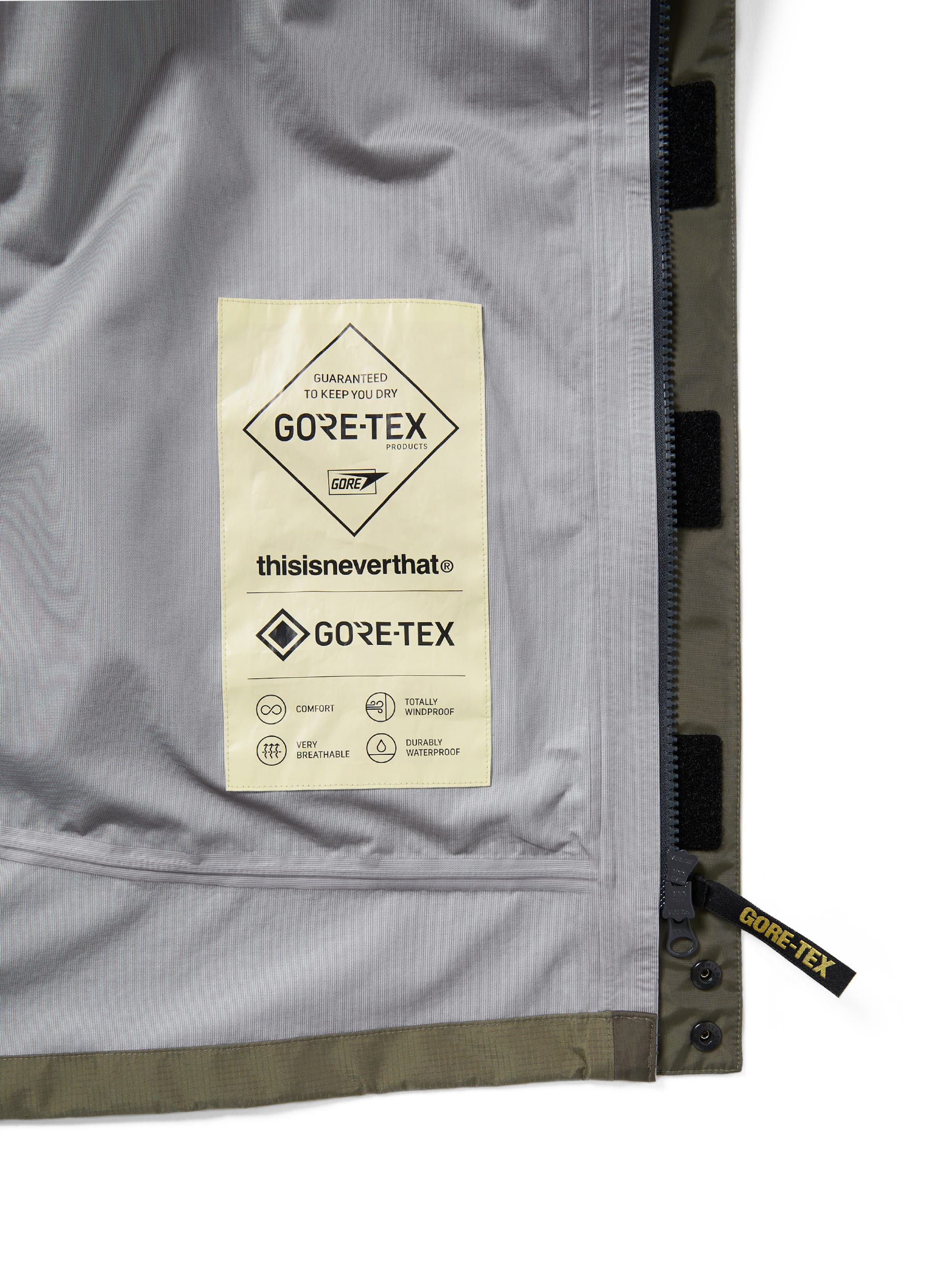 thisisneverthat - GORE-TEX 3L All Weather Jacket (Mud) product image 6 | TRAB K-Fashion Australia