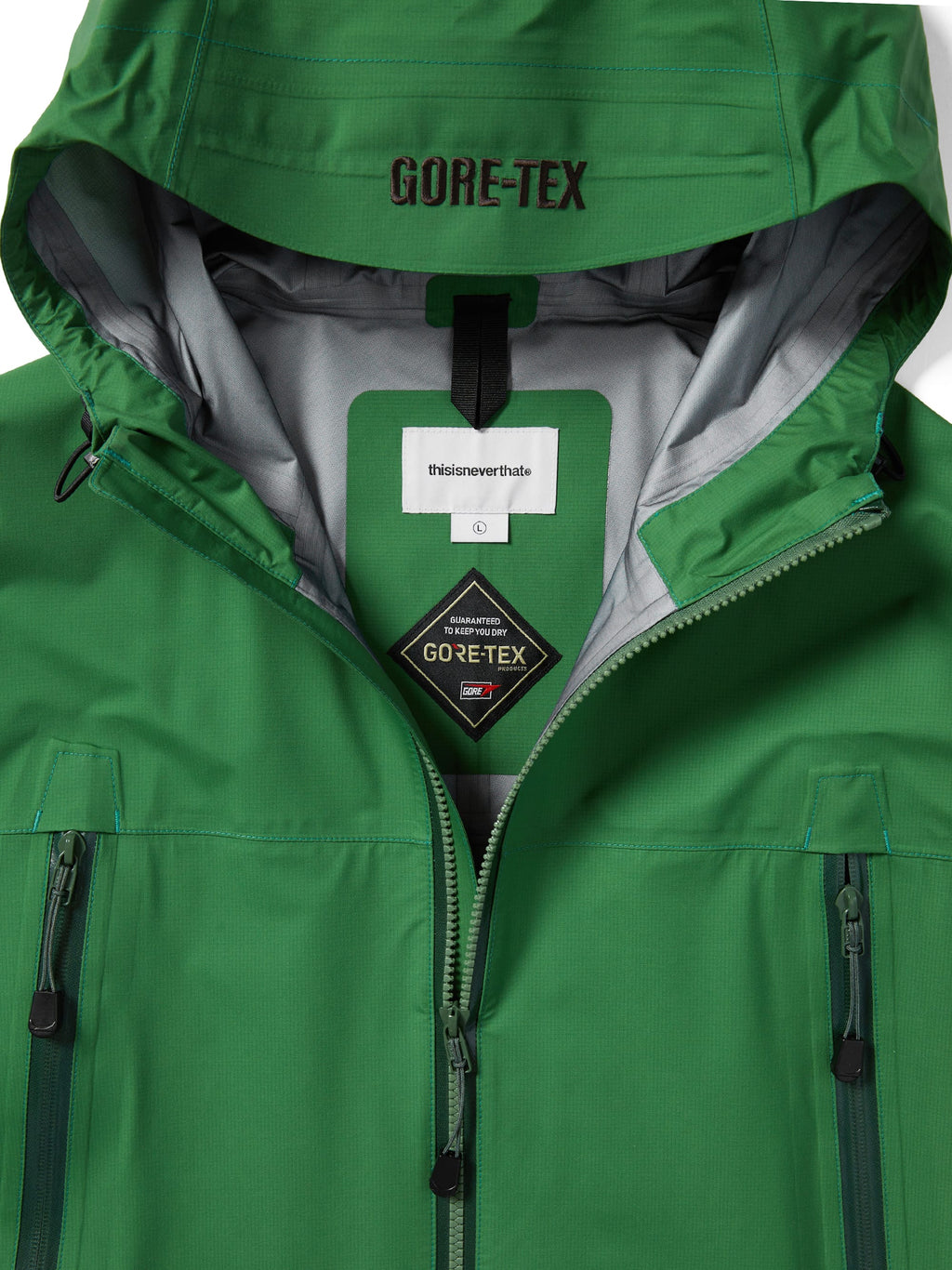thisisneverthat - GORE-TEX 3L Lightweight Jacket (Light Green) product image 2 | TRAB K-Fashion Australia