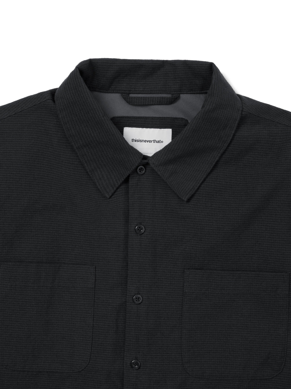 thisisneverthat - GORE-TEX WINDSTOPPER® Check Shirt (Navy) product image 2 | TRAB K-Fashion Australia