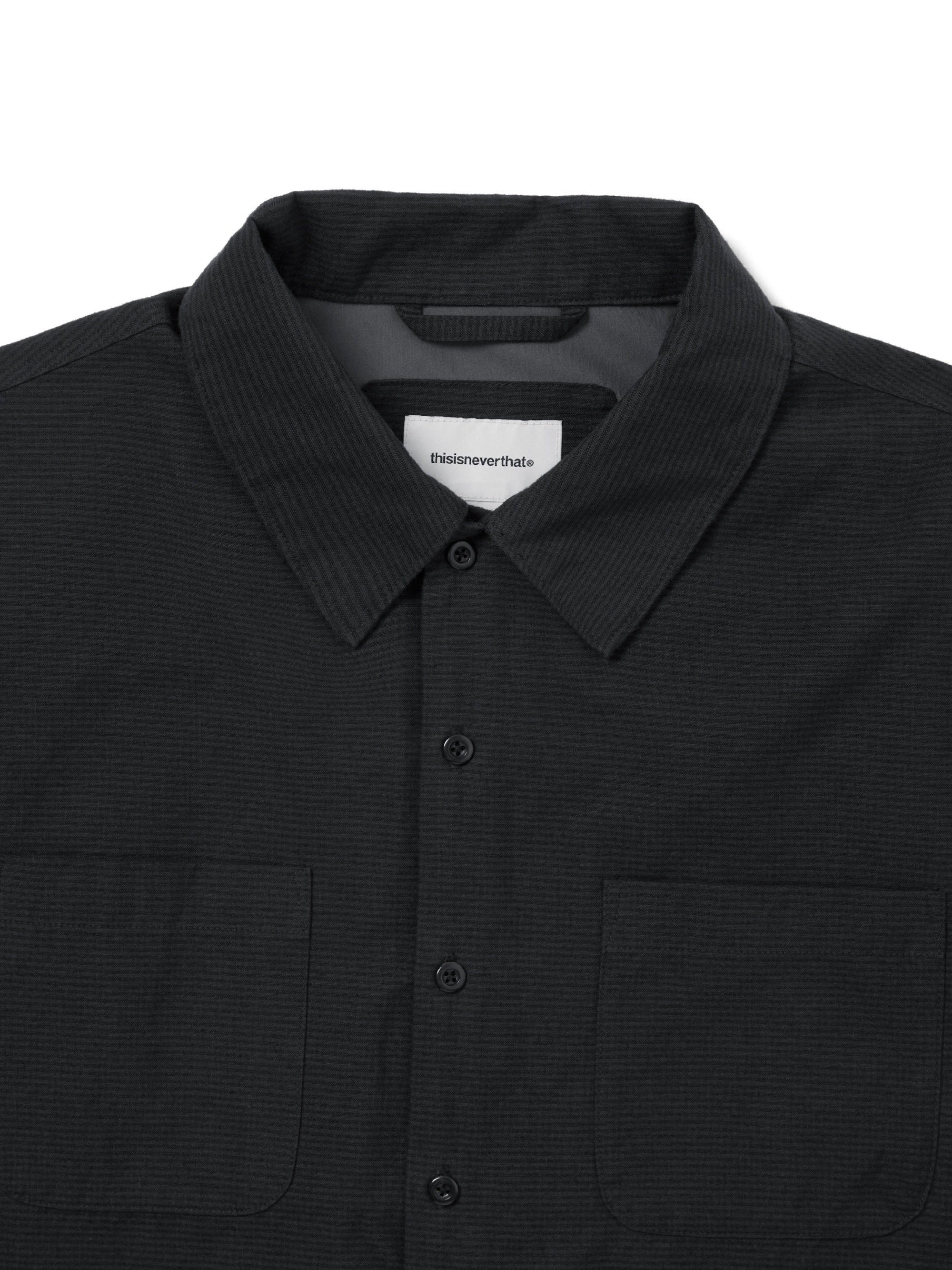 thisisneverthat - GORE-TEX WINDSTOPPER® Check Shirt (Navy) product image 2 | TRAB K-Fashion Australia