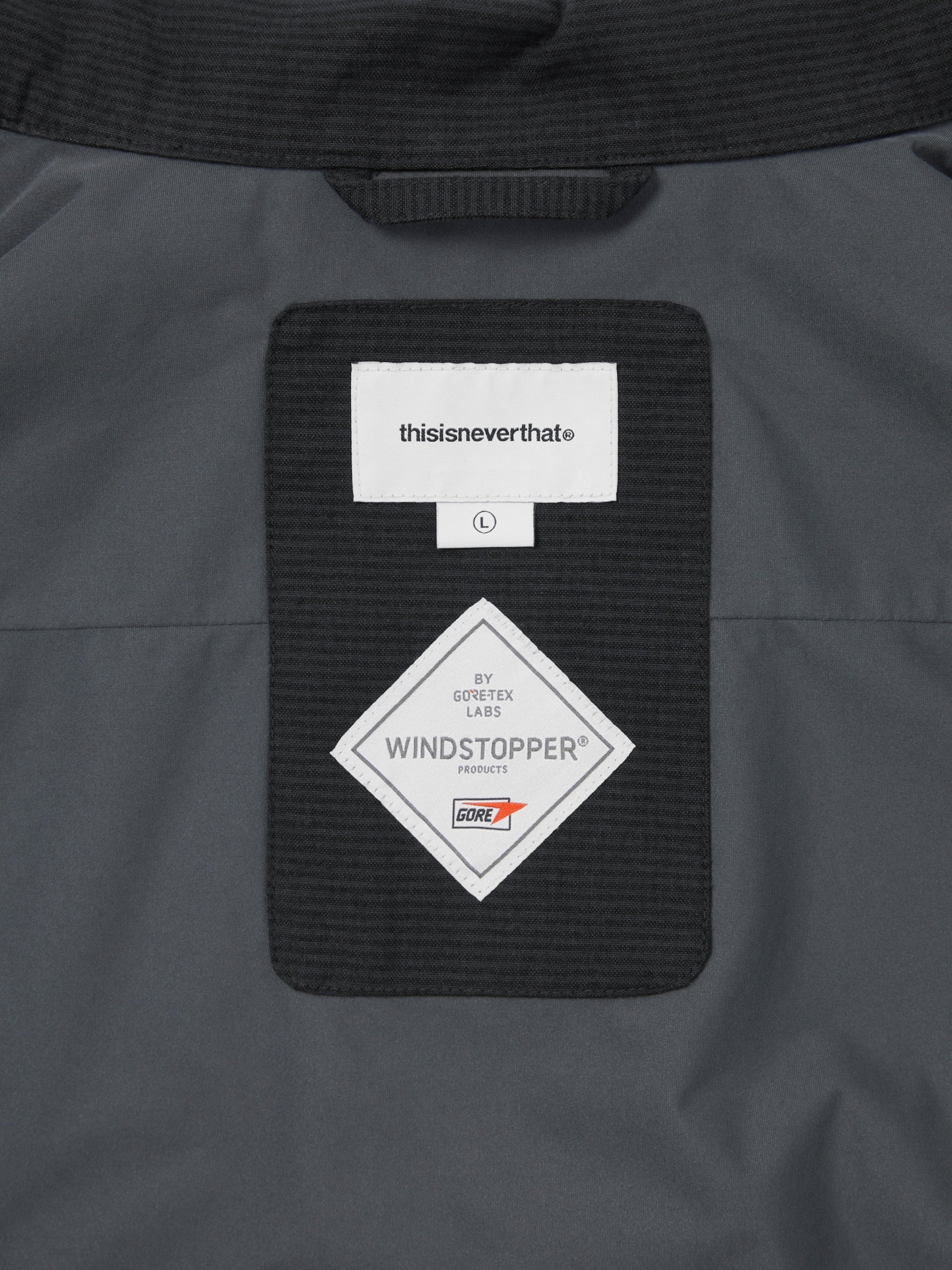 thisisneverthat - GORE-TEX WINDSTOPPER® Check Shirt (Navy) product image 3 | TRAB K-Fashion Australia