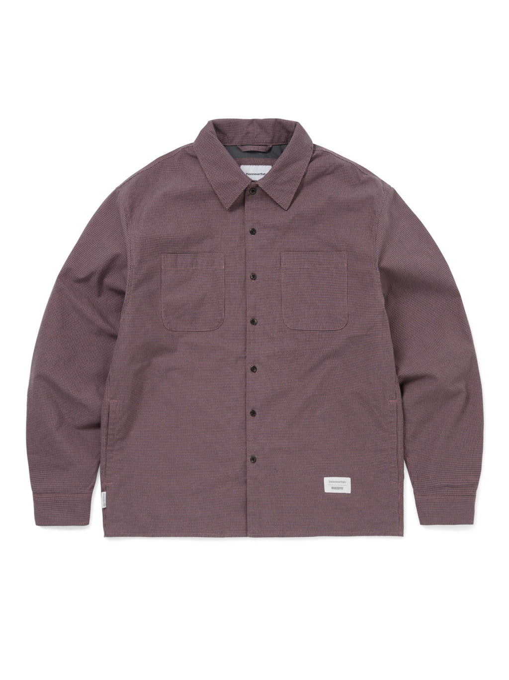 thisisneverthat - GORE-TEX WINDSTOPPER® Check Shirt (Plum) product image 1 | TRAB K-Fashion Australia