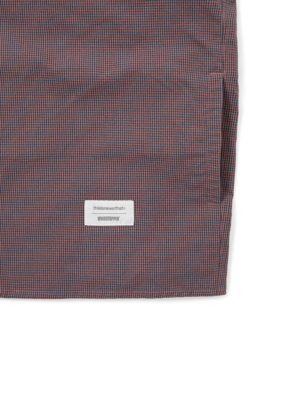 thisisneverthat - GORE-TEX WINDSTOPPER® Check Shirt (Plum) product image 4 | TRAB K-Fashion Australia