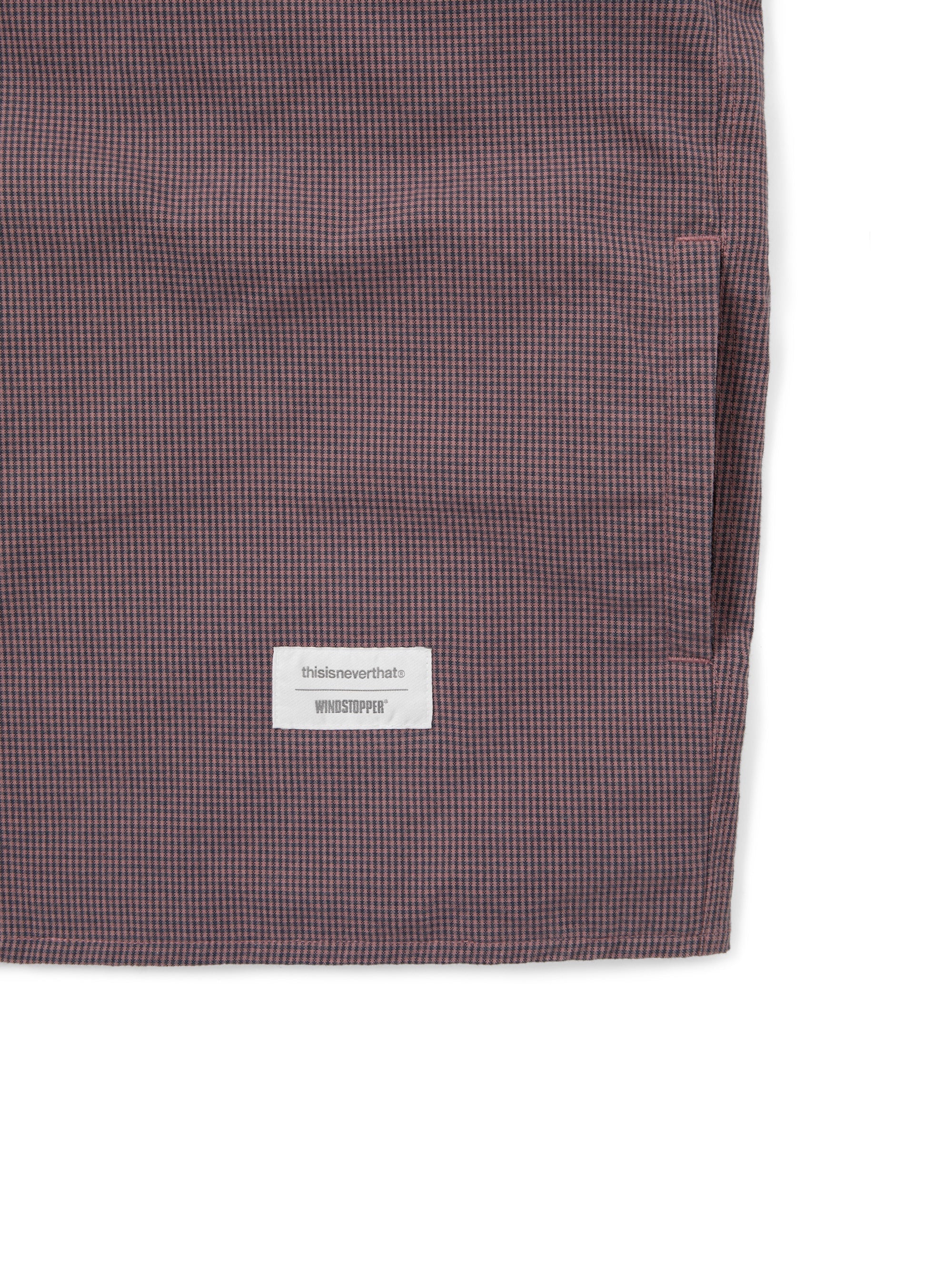 thisisneverthat - GORE-TEX WINDSTOPPER® Check Shirt (Plum) product image 4 | TRAB K-Fashion Australia