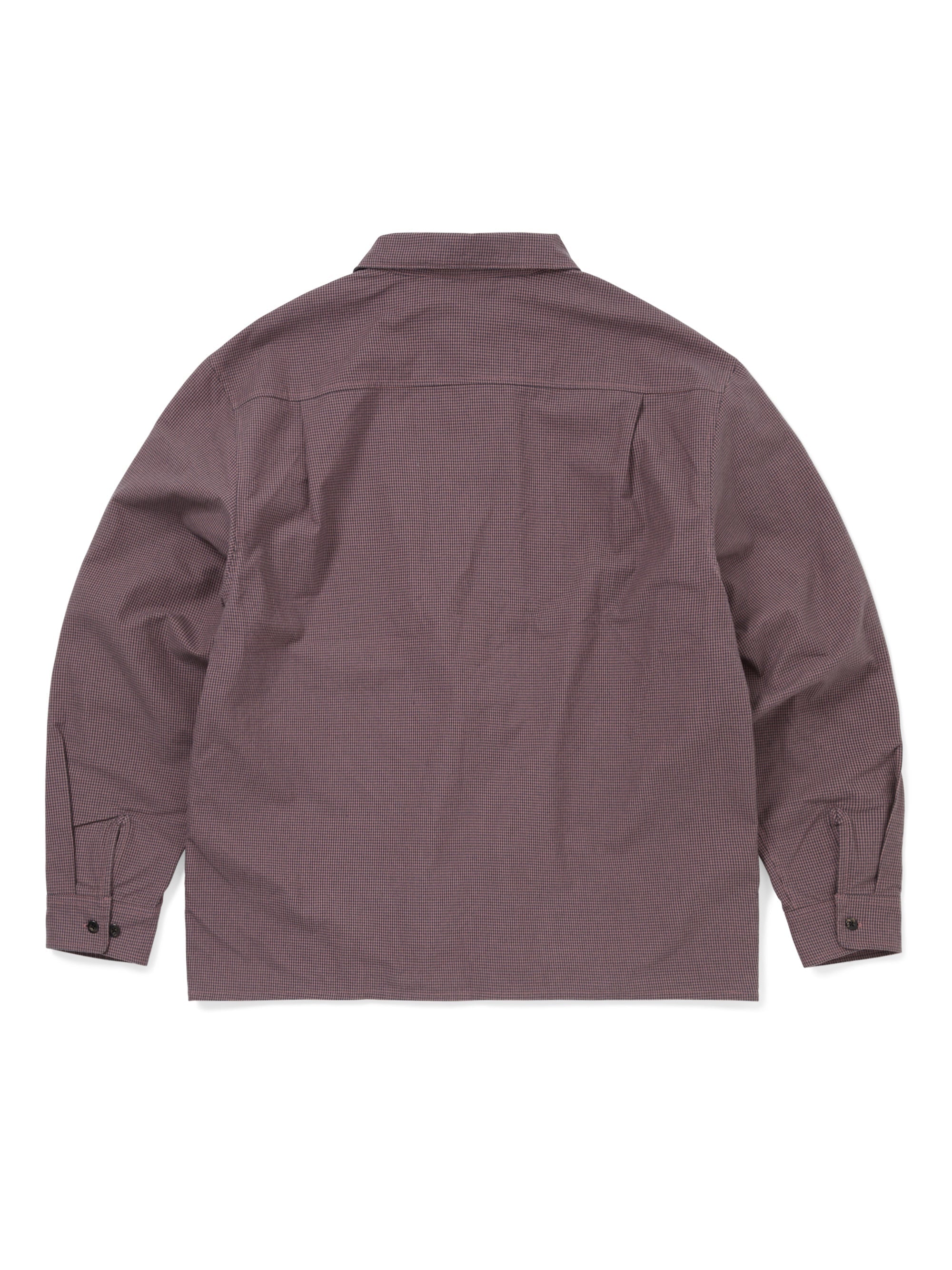 thisisneverthat - GORE-TEX WINDSTOPPER® Check Shirt (Plum) product image 5 | TRAB K-Fashion Australia