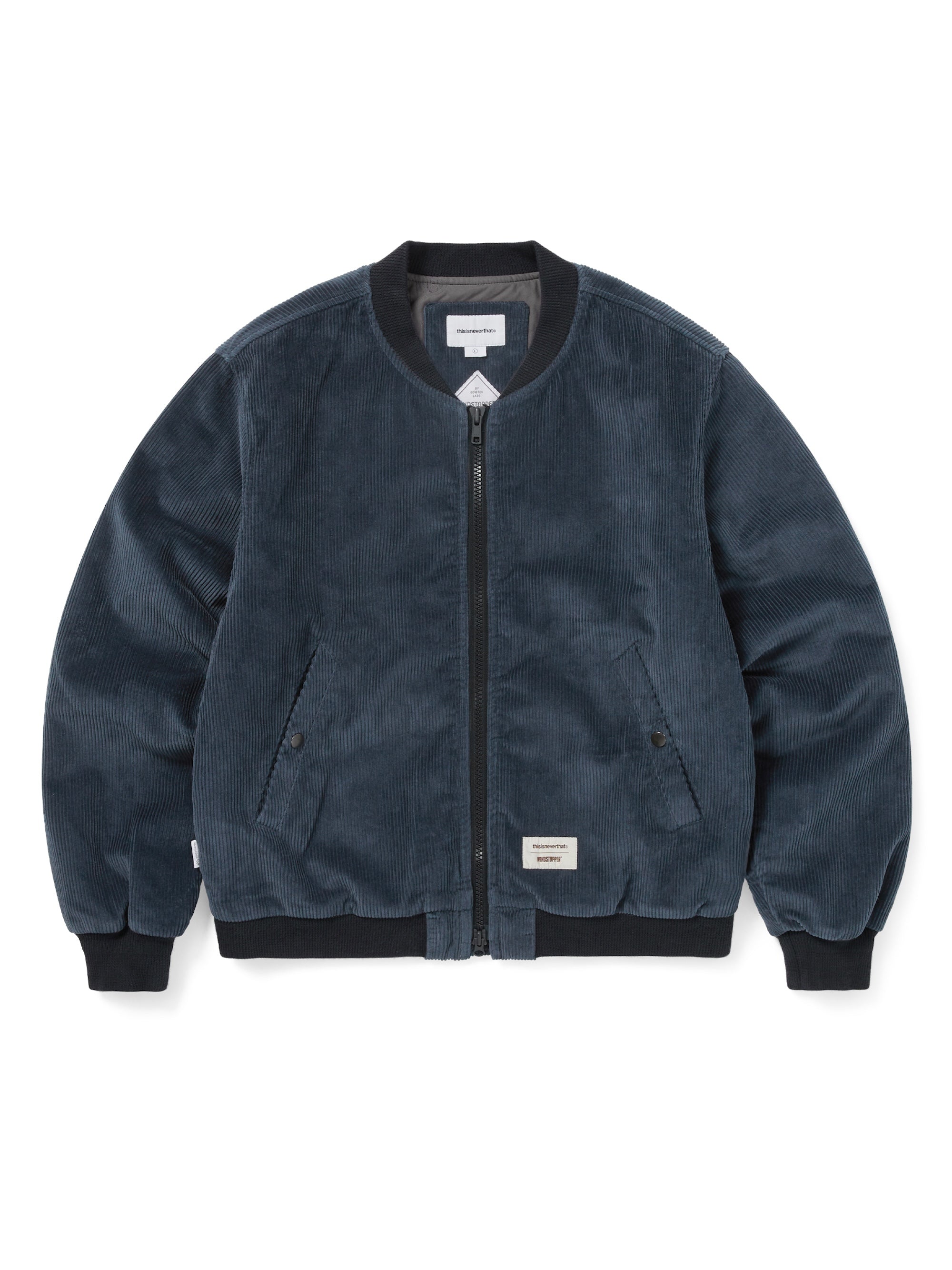 thisisneverthat - GORE-TEX WINDSTOPPER® Cord Jacket (Navy) product image 1 | TRAB K-Fashion Australia