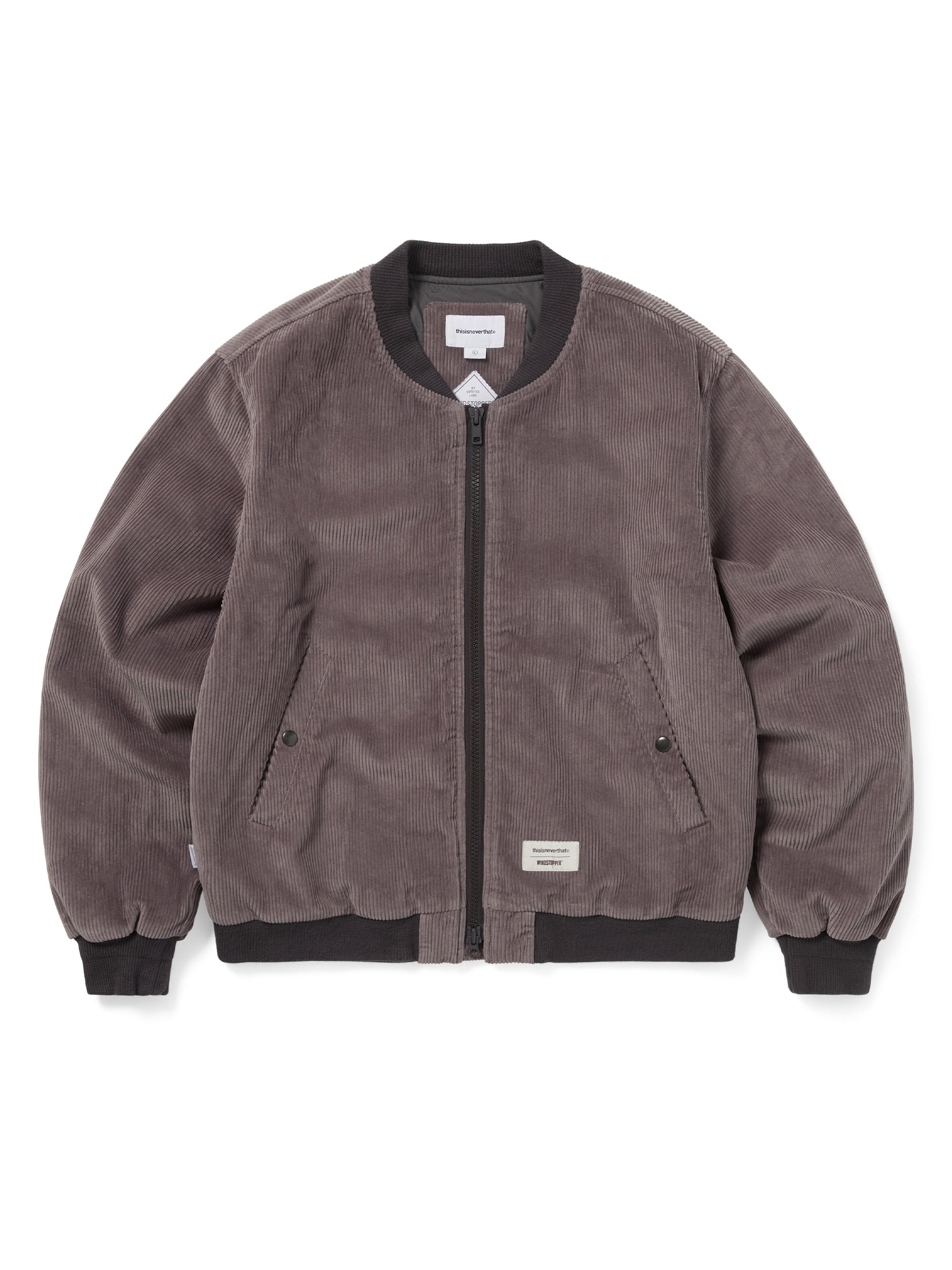 thisisneverthat - GORE-TEX WINDSTOPPER® Cord Jacket (Plum) product image 1 | TRAB K-Fashion Australia