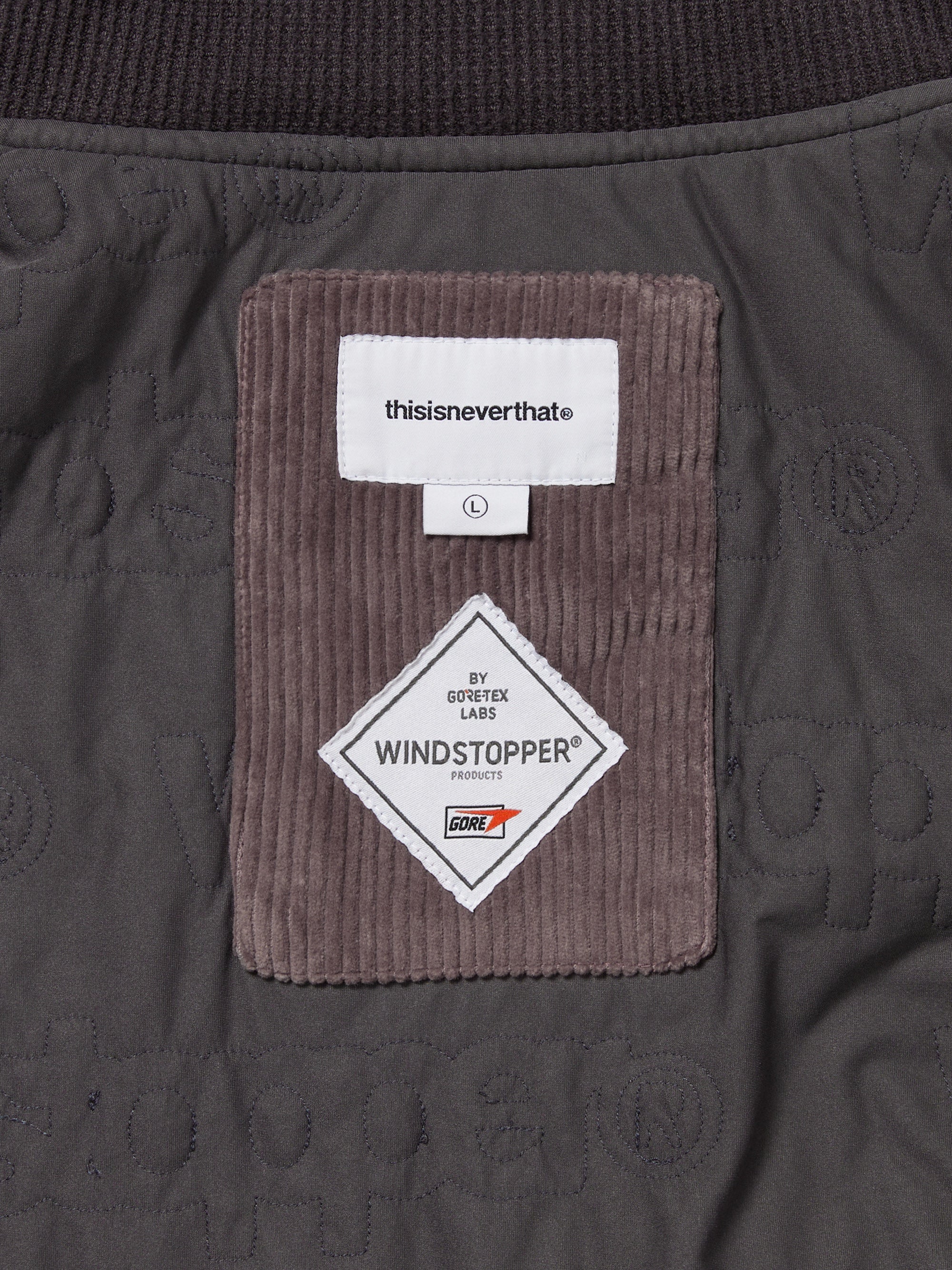 thisisneverthat - GORE-TEX WINDSTOPPER® Cord Jacket (Plum) product image 4 | TRAB K-Fashion Australia