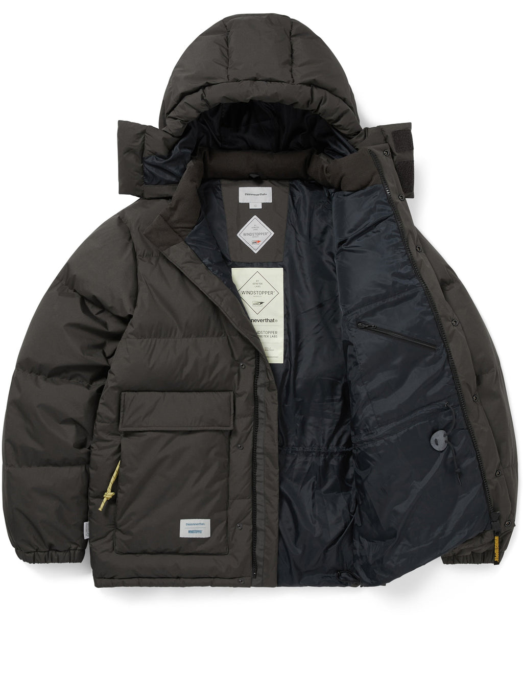 thisisneverthat - GORE-TEX WINDSTOPPER® Expedition Down Jacket Olive (Drab) product image 2 | TRAB K-Fashion Australia