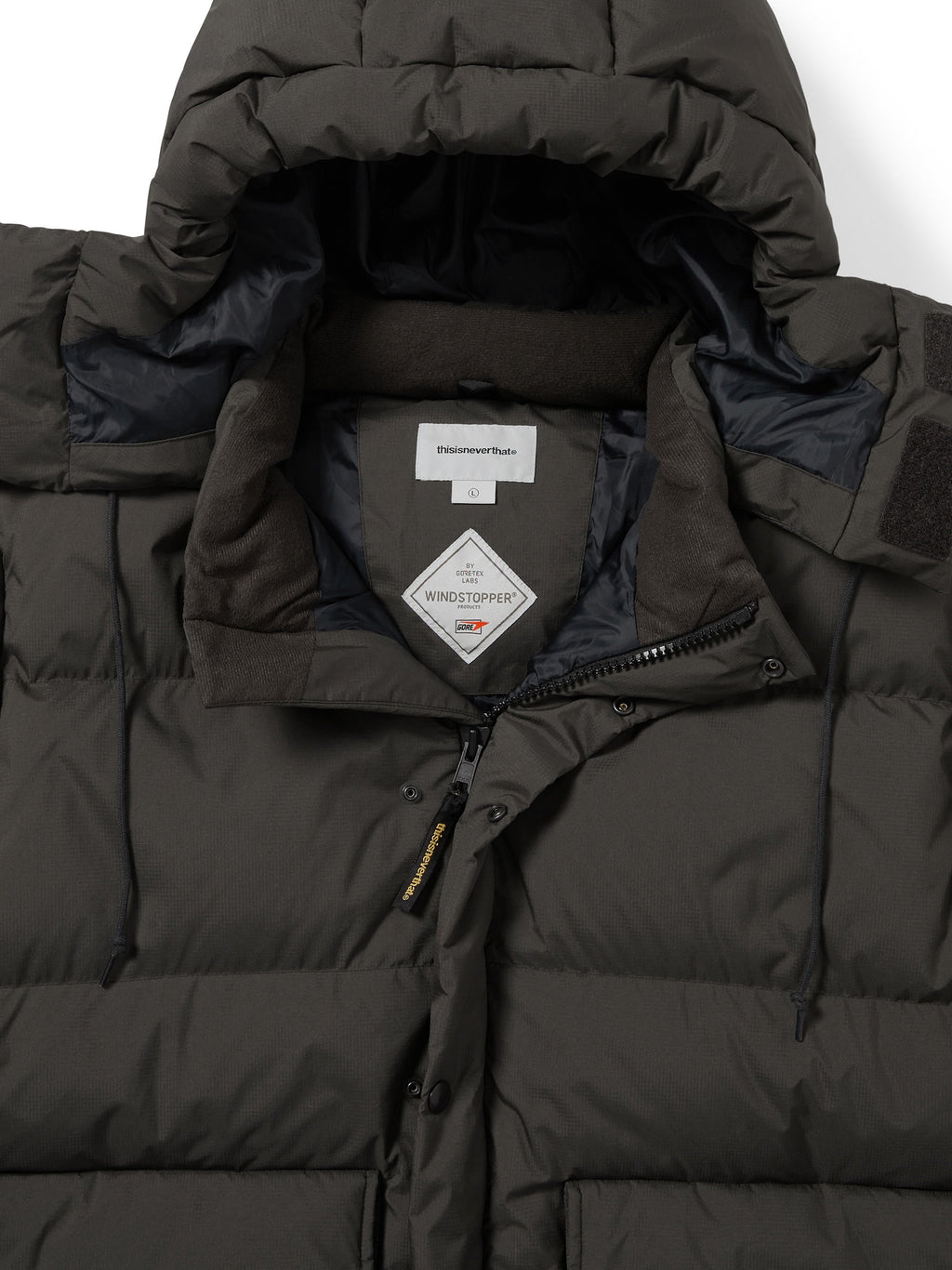 thisisneverthat - GORE-TEX WINDSTOPPER® Expedition Down Jacket Olive (Drab) product image 4 | TRAB K-Fashion Australia