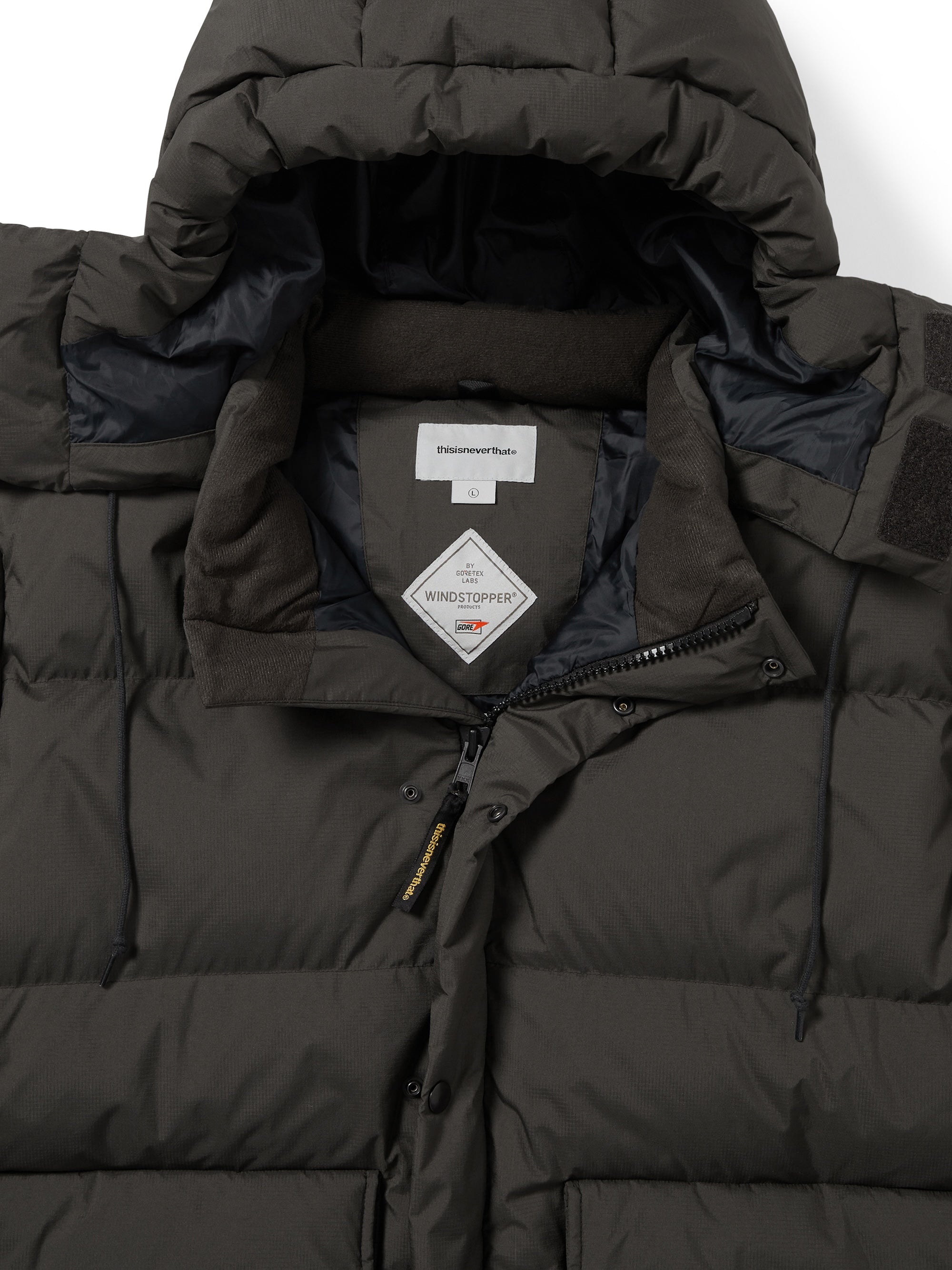thisisneverthat - GORE-TEX WINDSTOPPER® Expedition Down Jacket Olive (Drab) product image 4 | TRAB K-Fashion Australia