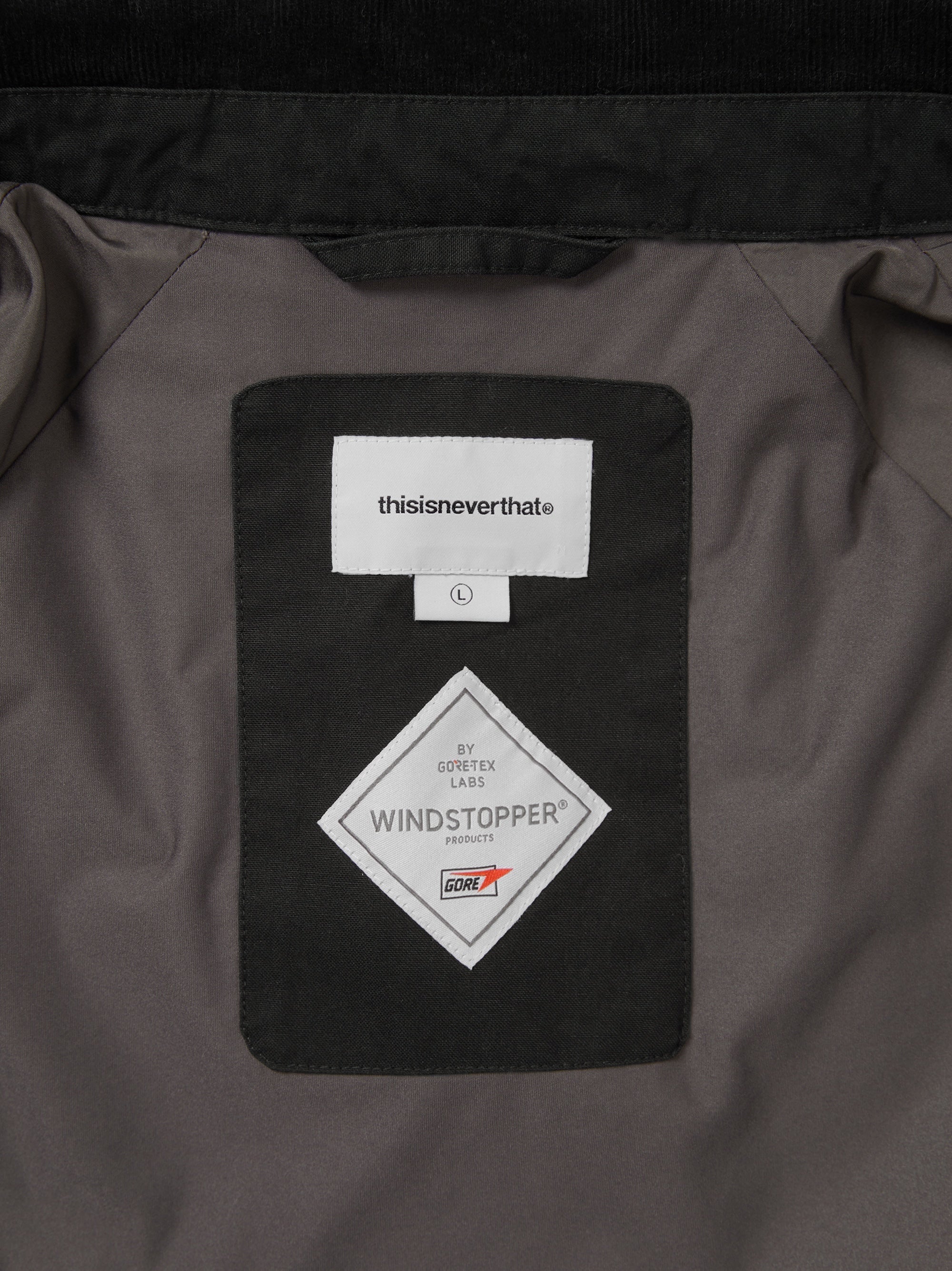 thisisneverthat - GORE-TEX WINDSTOPPER® Gear Jacket (Black) product image 5 | TRAB K-Fashion Australia