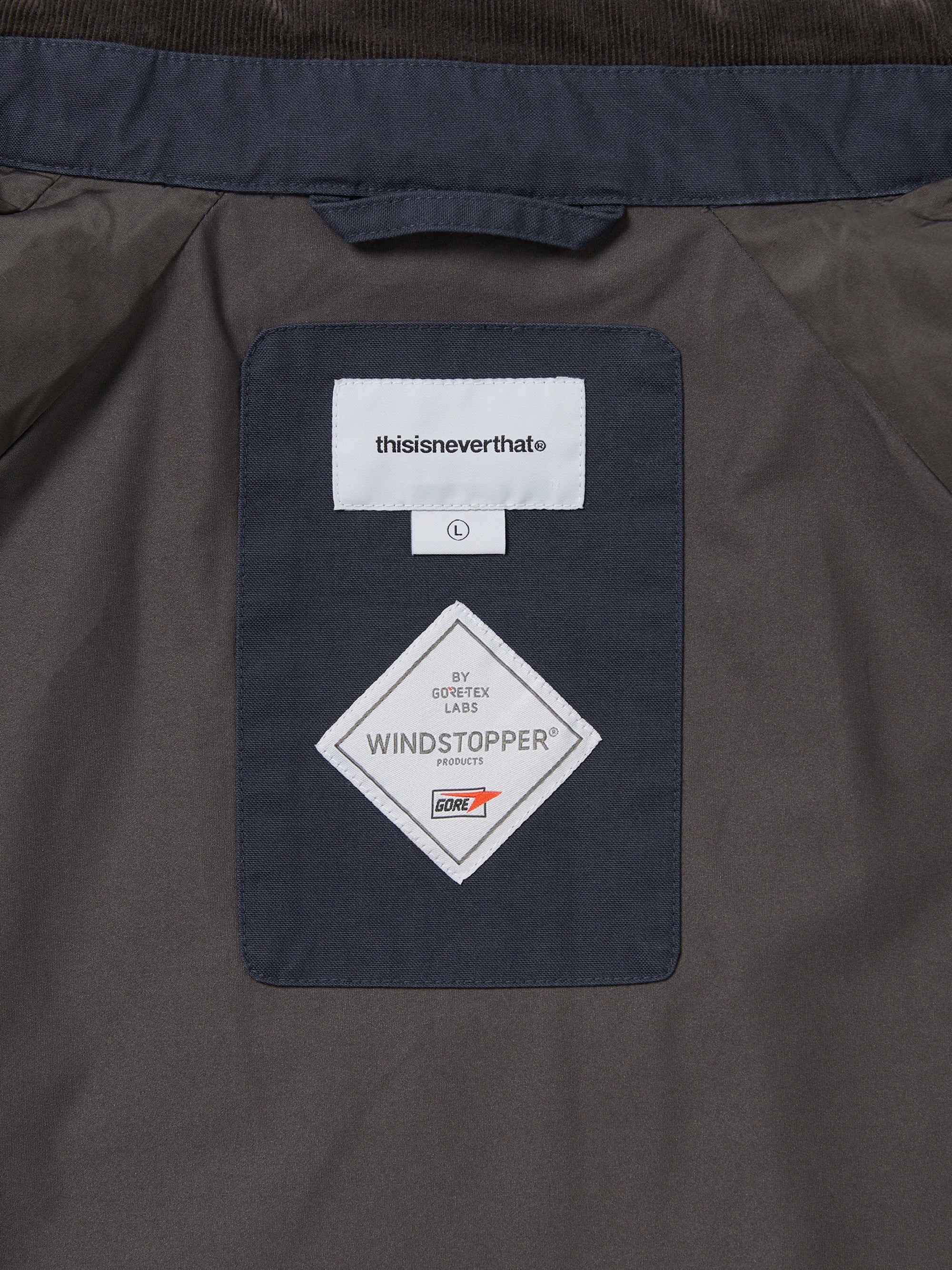 thisisneverthat - GORE-TEX WINDSTOPPER® Gear Jacket (Navy) product image 5 | TRAB K-Fashion Australia