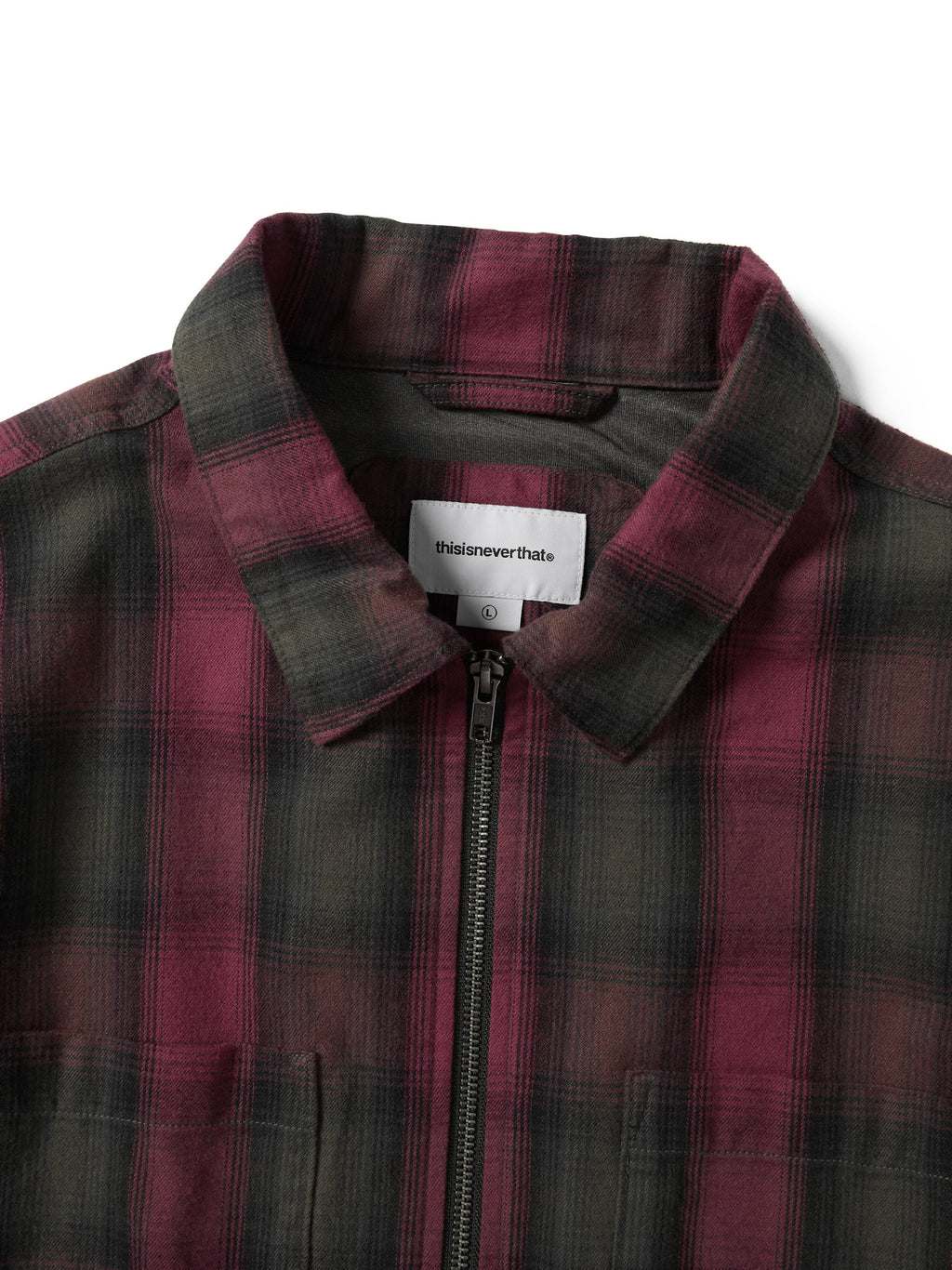 thisisneverthat - GORE-TEX WINDSTOPPER® Shaggy Check Shirt (Red) product image 2 | TRAB K-Fashion Australia