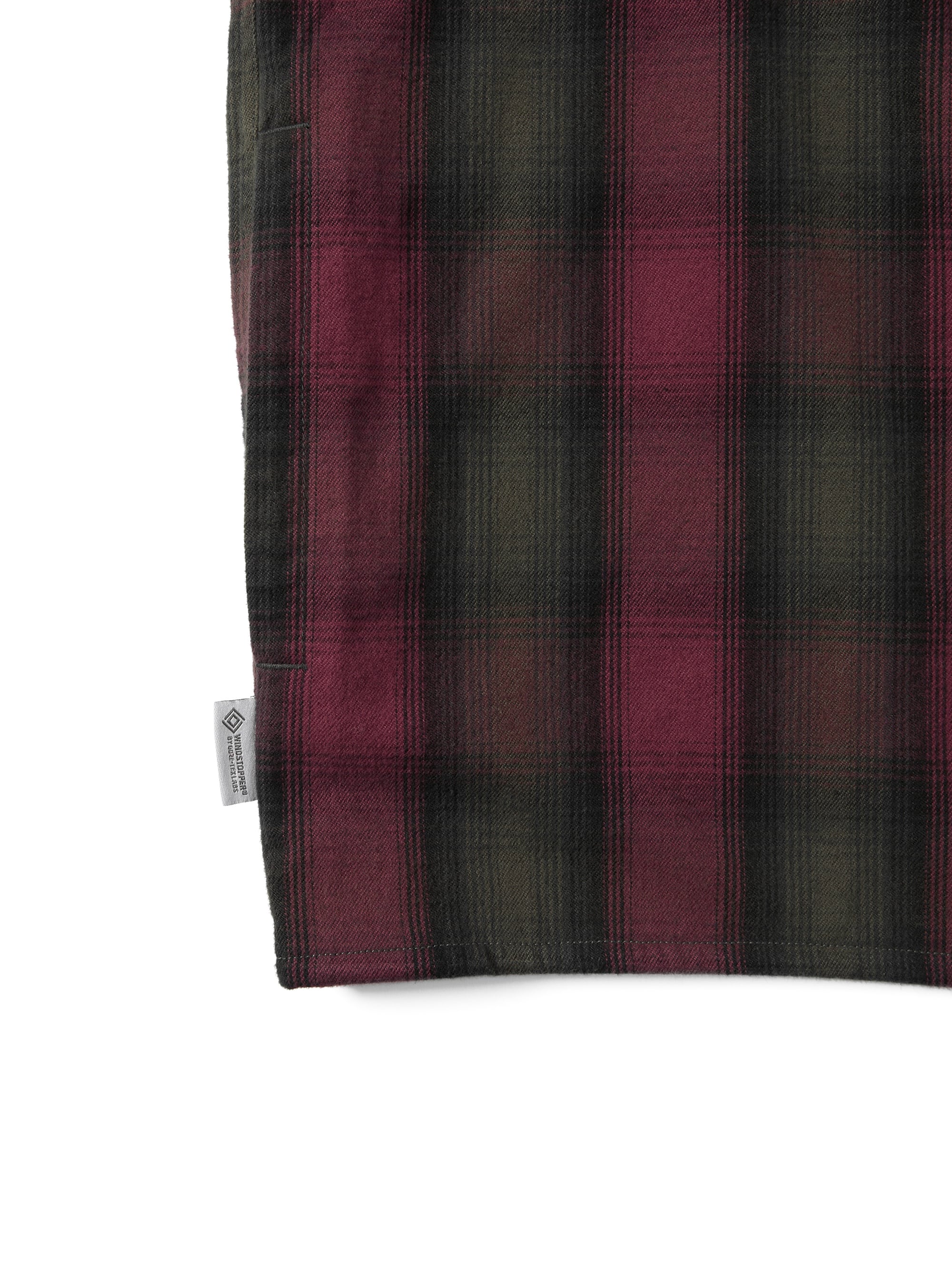 thisisneverthat - GORE-TEX WINDSTOPPER® Shaggy Check Shirt (Red) product image 4 | TRAB K-Fashion Australia