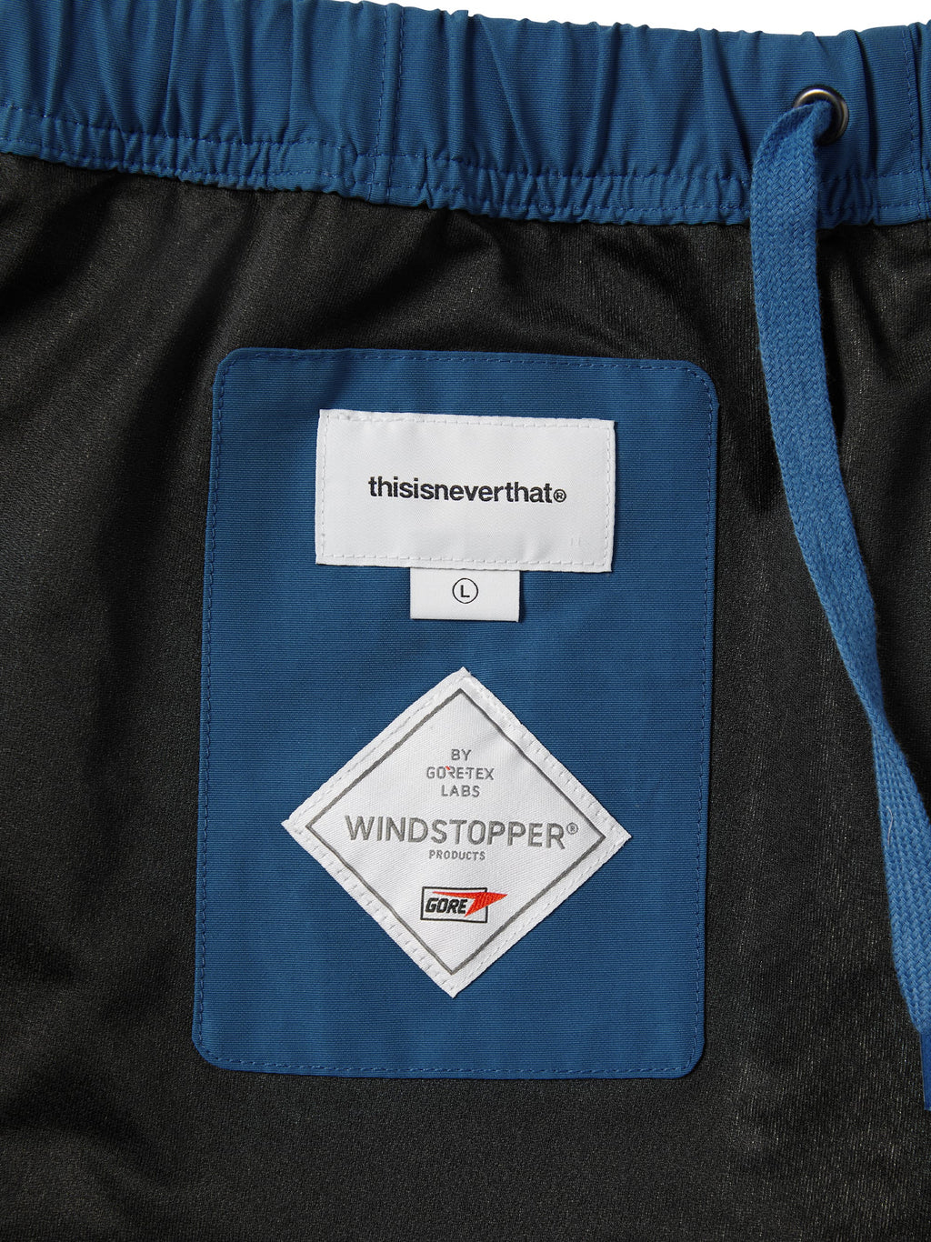 thisisneverthat - GORE-TEX WINDSTOPPER® Track Short (Blue) product image 3 | TRAB K-Fashion Australia