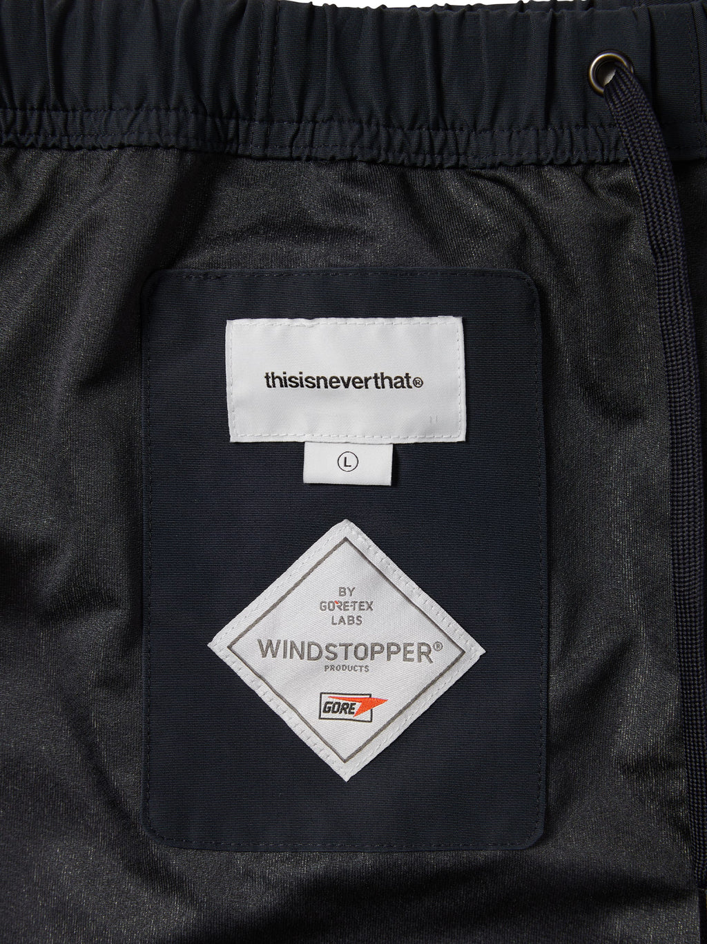 thisisneverthat - GORE-TEX WINDSTOPPER® Track Short (Navy) product image 3 | TRAB K-Fashion Australia