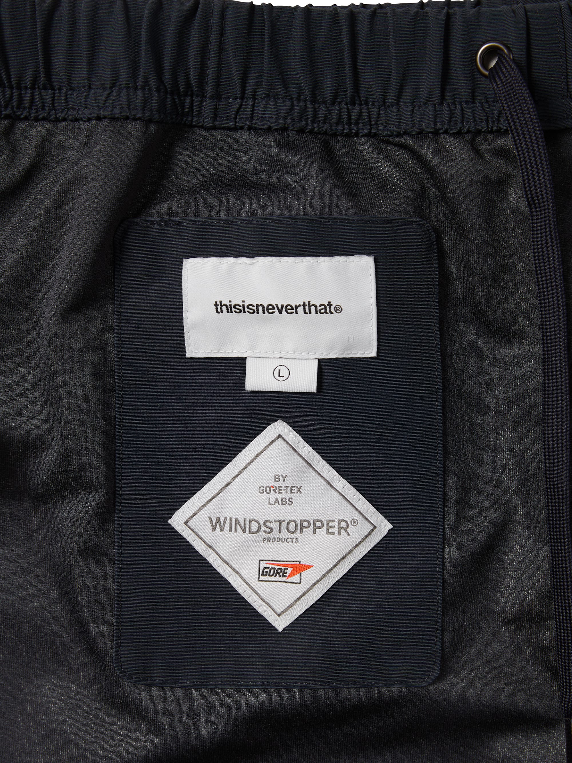 thisisneverthat - GORE-TEX WINDSTOPPER® Track Short (Navy) product image 3 | TRAB K-Fashion Australia