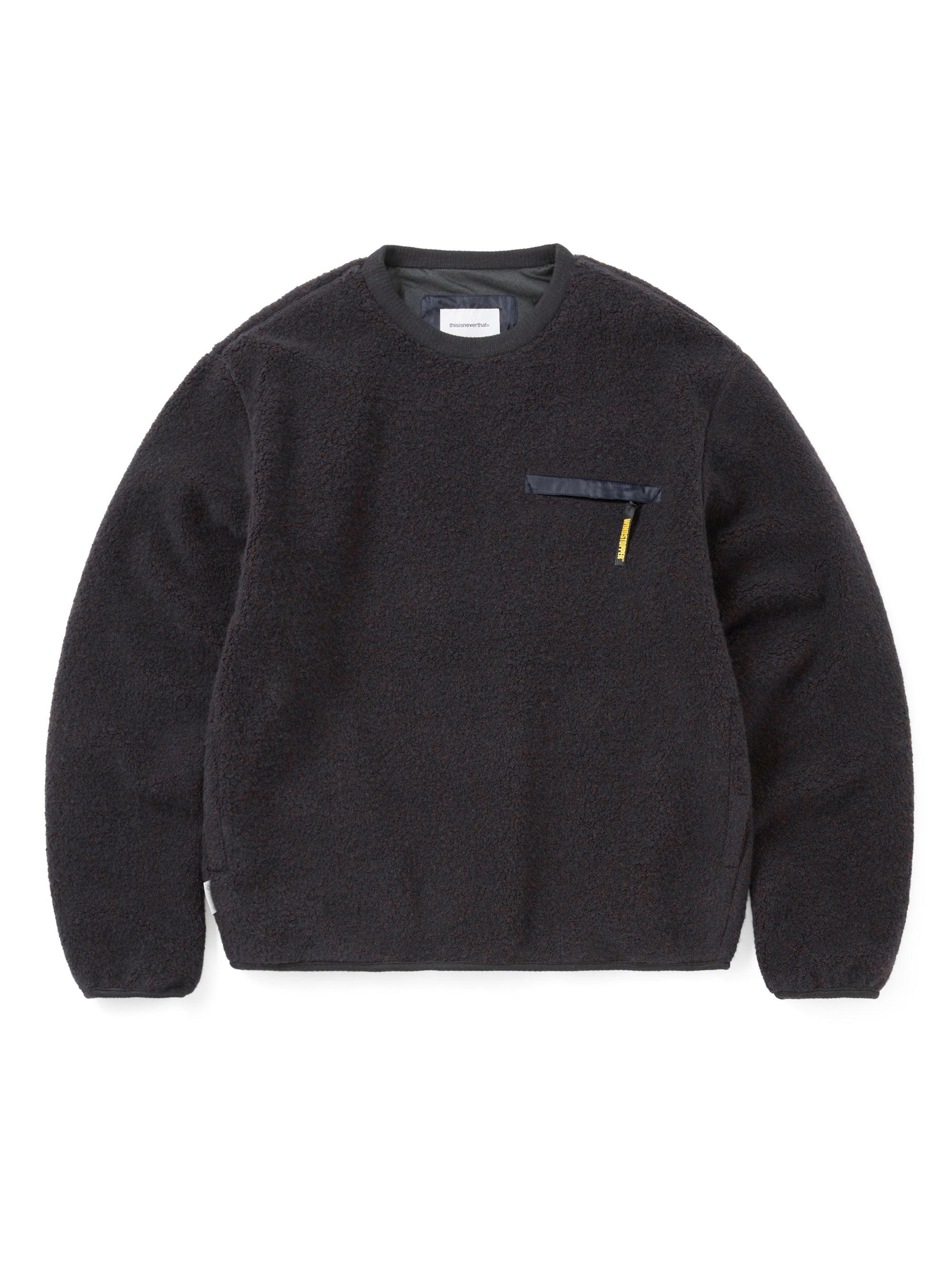 thisisneverthat - GORE-TEX WINDSTOPPER® Wool Fleece Crew (Navy) product image 1 | TRAB K-Fashion Australia