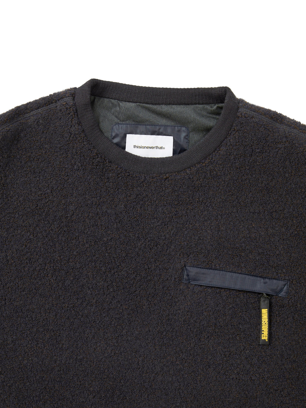 thisisneverthat - GORE-TEX WINDSTOPPER® Wool Fleece Crew (Navy) product image 2 | TRAB K-Fashion Australia