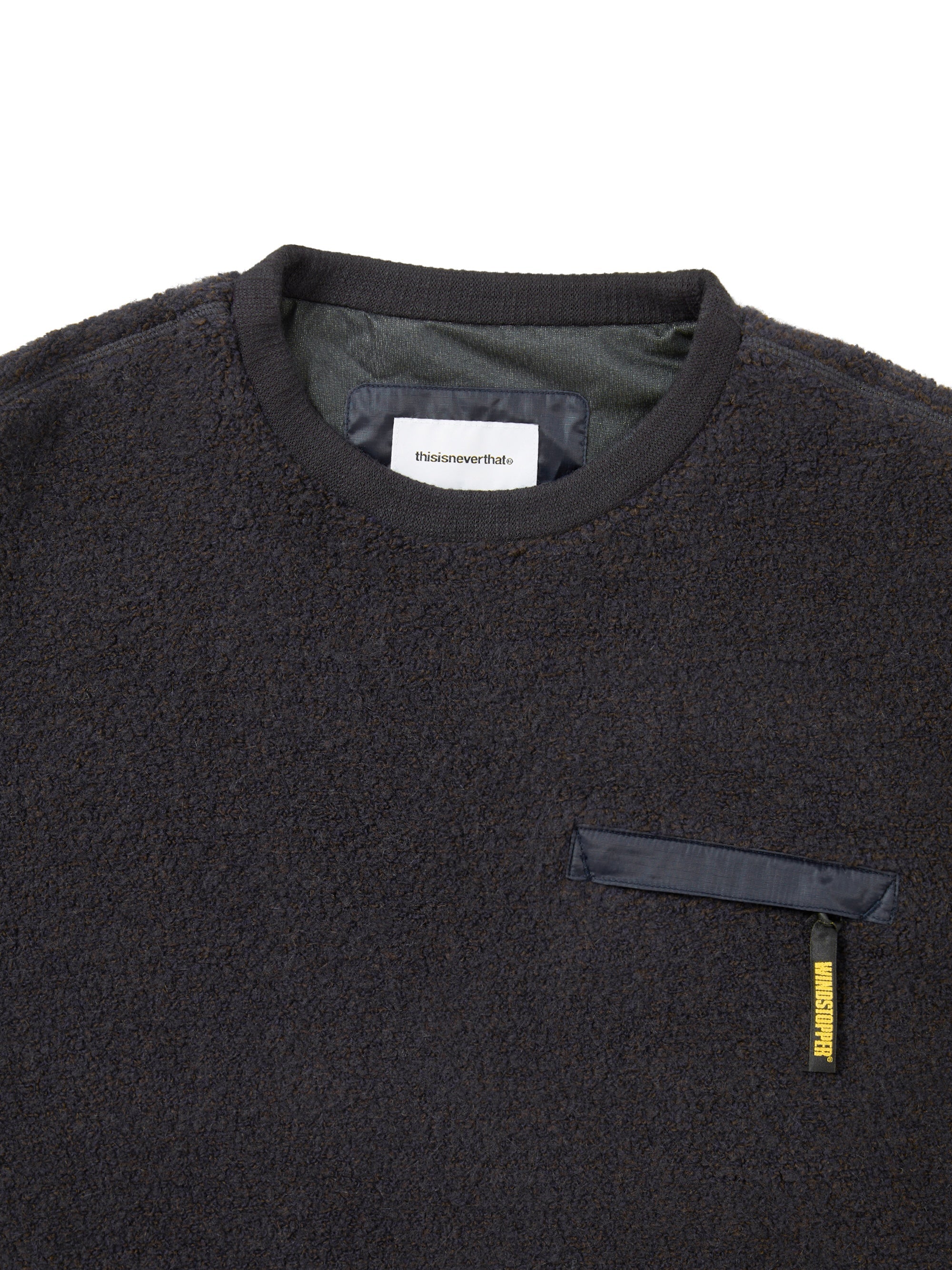 thisisneverthat - GORE-TEX WINDSTOPPER® Wool Fleece Crew (Navy) product image 2 | TRAB K-Fashion Australia