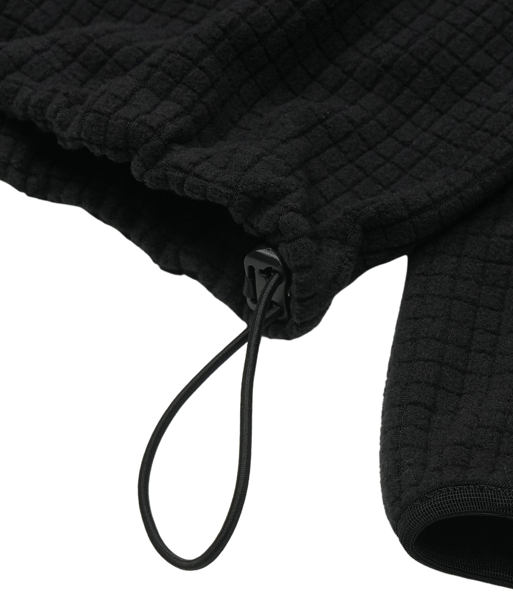 San San Gear - Grid Zip-Up Hoodie (Black) product image 5 | TRAB K-Fashion Australia