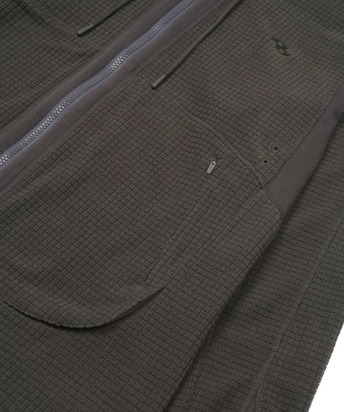 San San Gear - Grid Zip-Up Hoodie (Charcoal) product image 4 | TRAB K-Fashion Australia