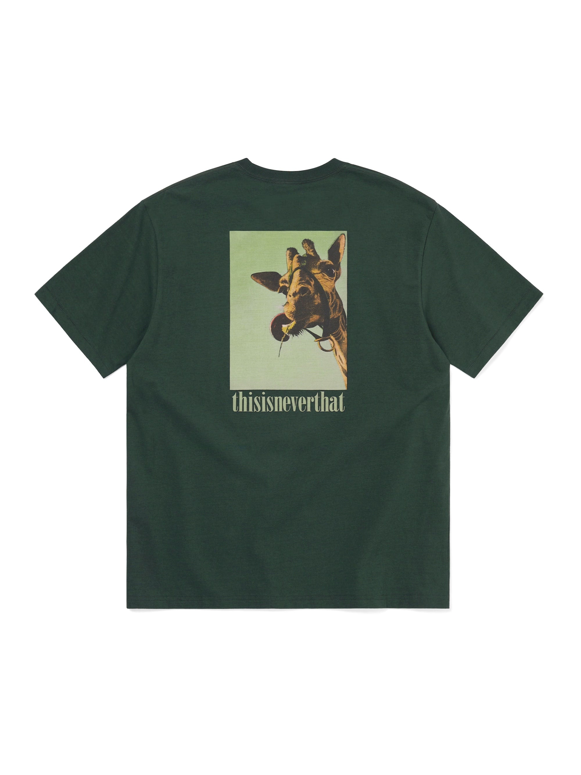 thisisneverthat - Giraffe Tee (Deep Forest) product image 1 | TRAB K-Fashion Australia