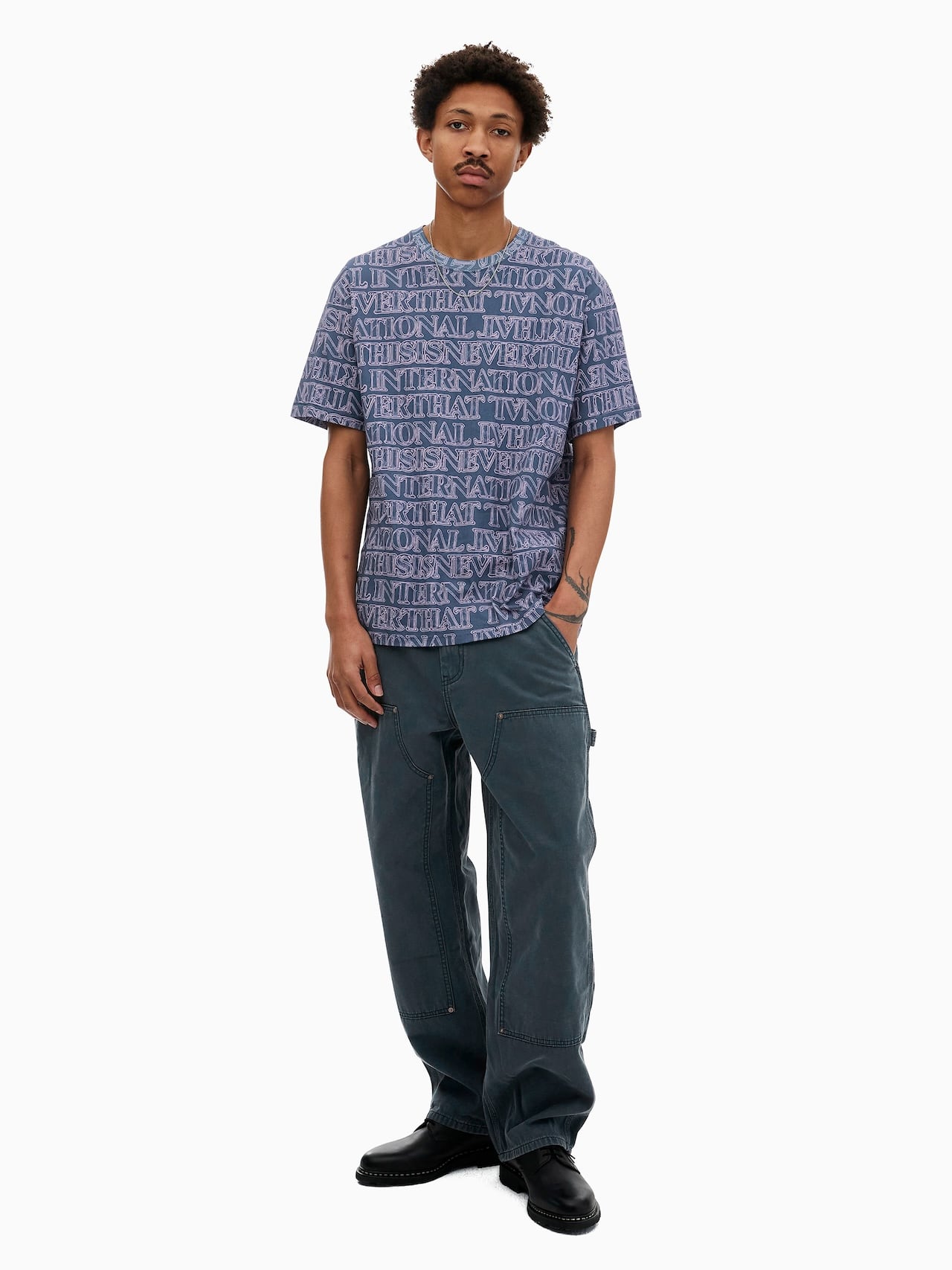 thisisneverthat - Glass Logo Tee (Navy) product image 5 | TRAB K-Fashion Australia