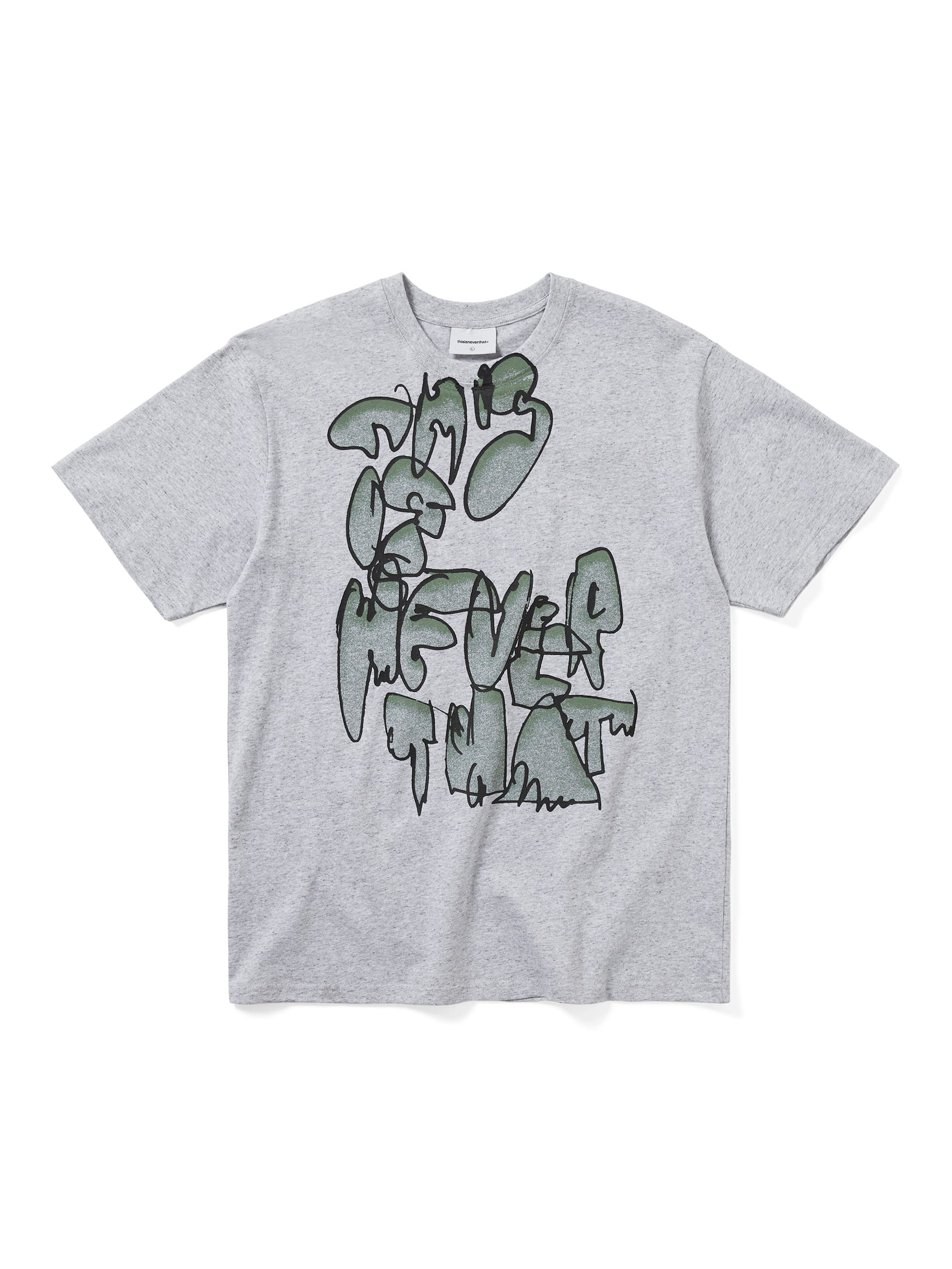 thisisneverthat - Graffiti Tee Heather (Grey) product image 1 | TRAB K-Fashion Australia