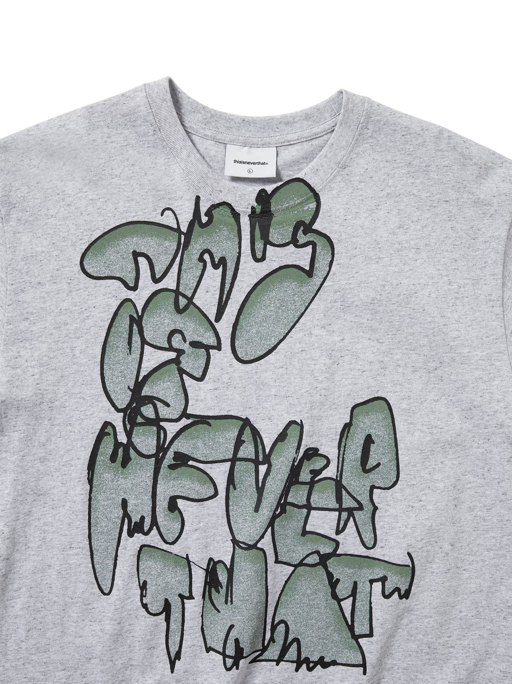 thisisneverthat - Graffiti Tee Heather (Grey) product image 2 | TRAB K-Fashion Australia