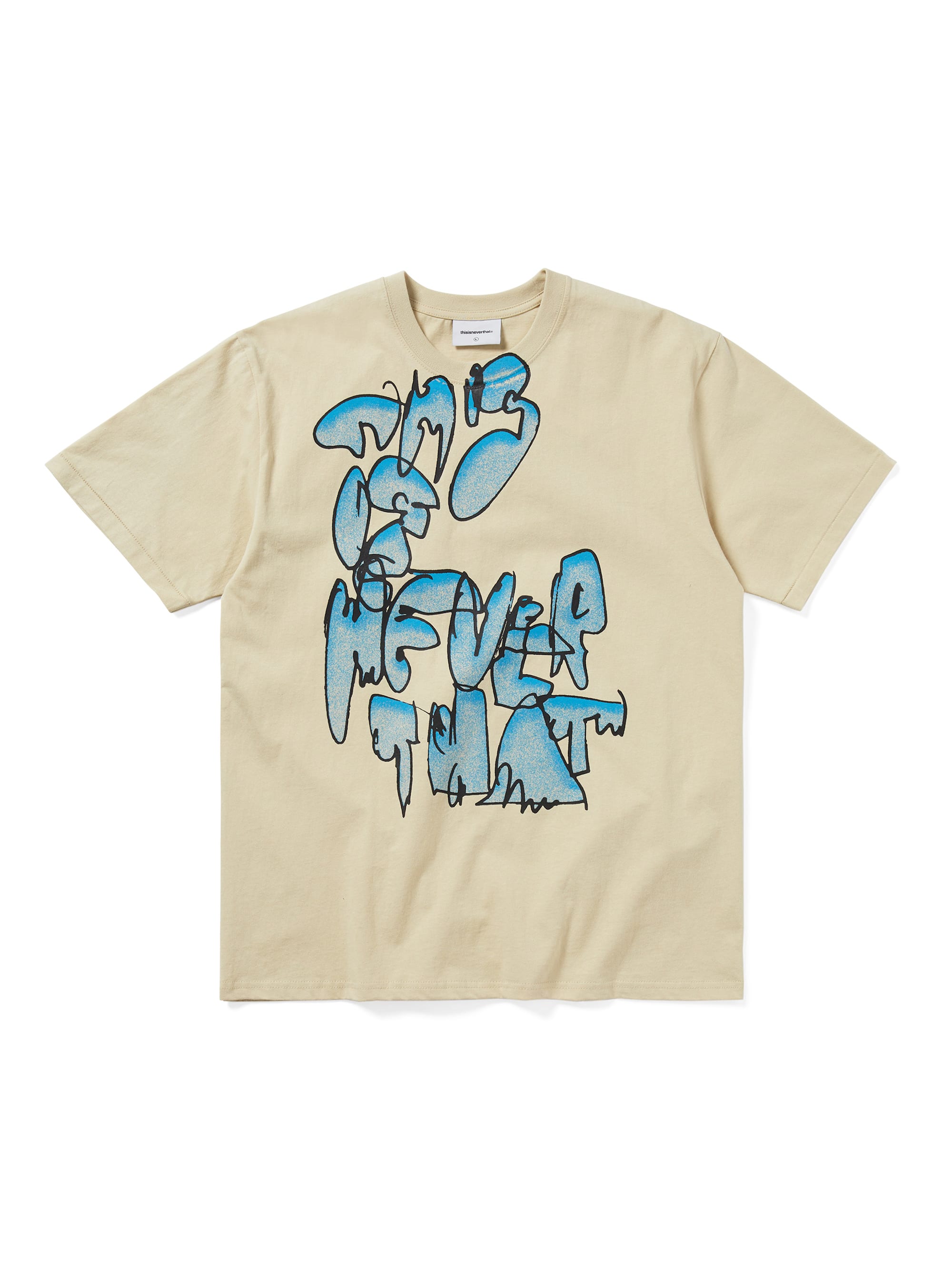 thisisneverthat - Graffiti Tee (Pale Lime) product image 1 | TRAB K-Fashion Australia
